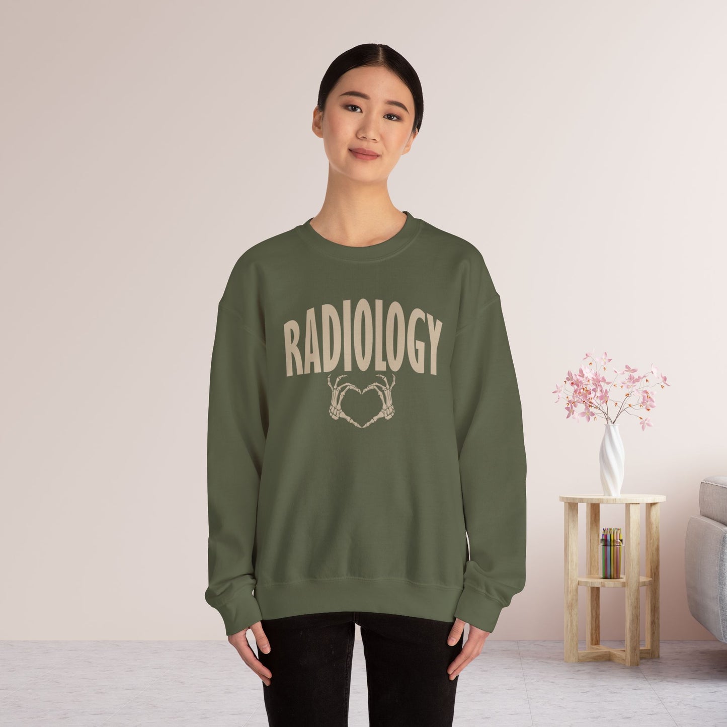 Skeleton Hand Radiology Sweatshirt for RAD Tech