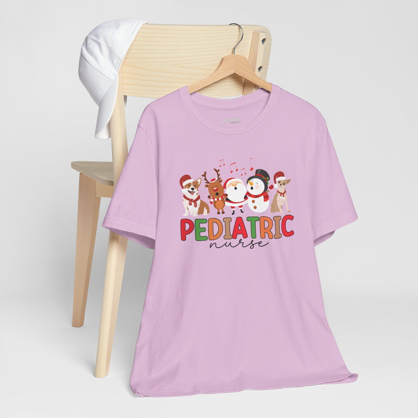 Christmas Pediatric Nurse Soft Cotton Tee