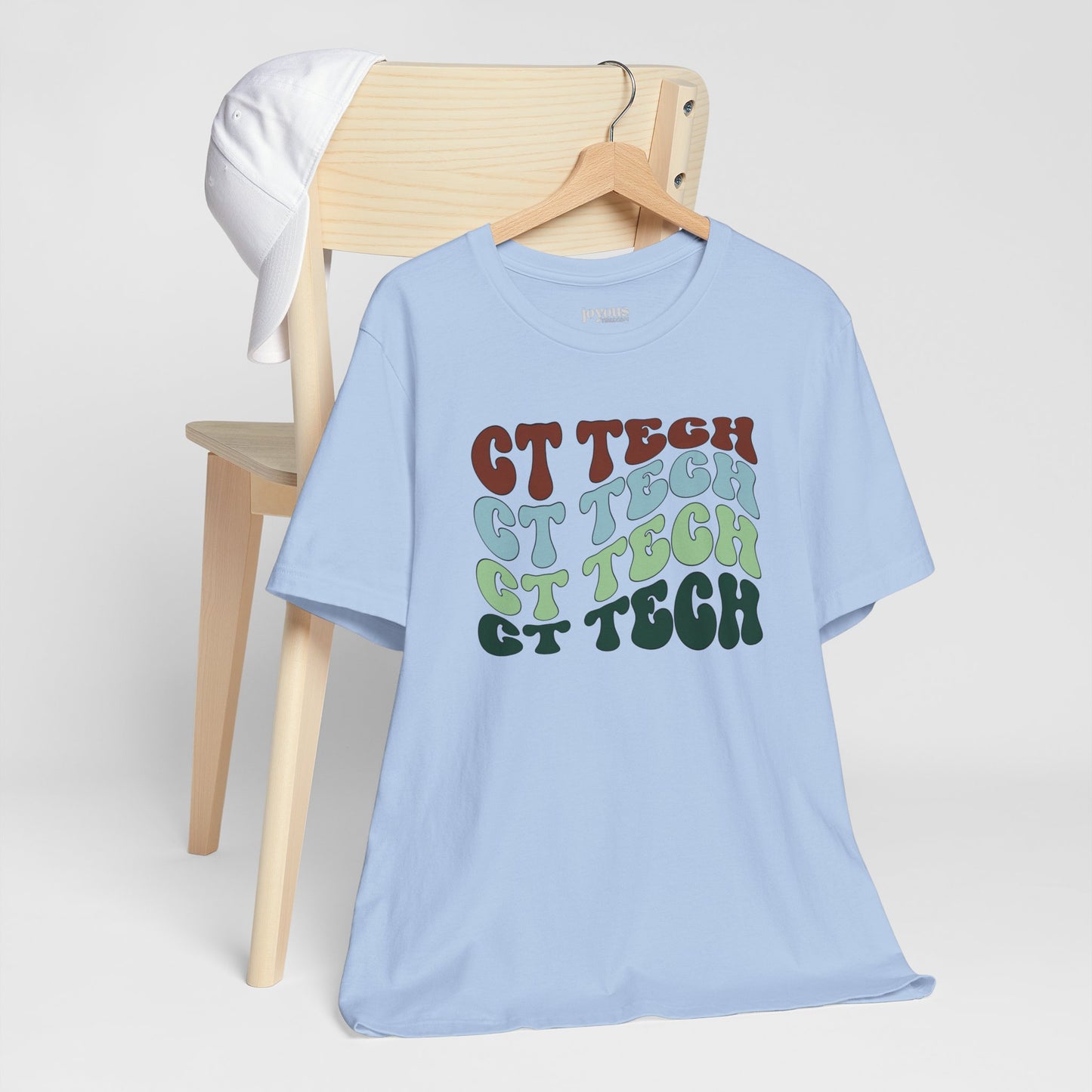 Groovy Colorful CT Tech Shirt - CT Technologist Soft Cotton Tee