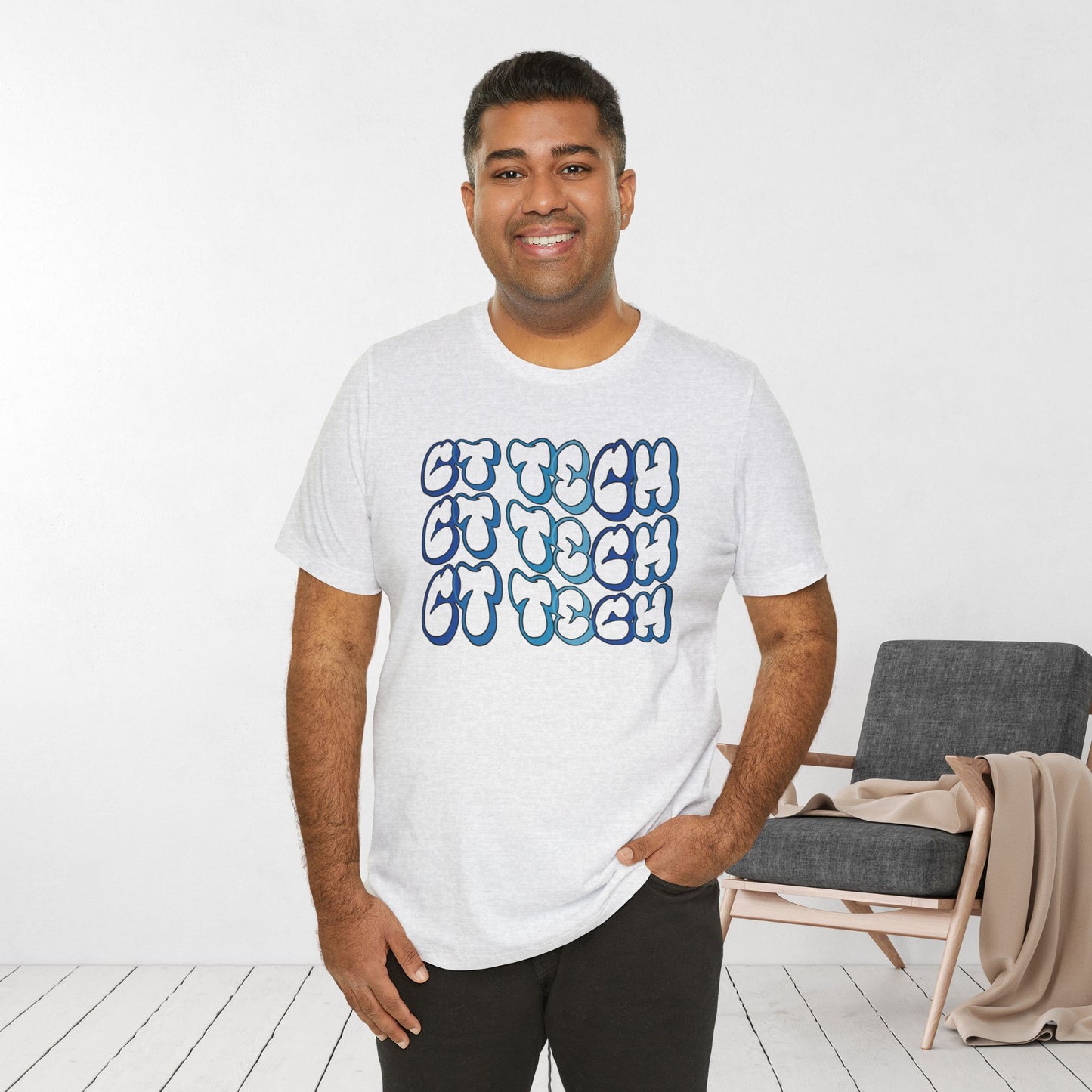 Groovy Blue CT Tech Shirt - CT Technologist Soft Cotton Tee