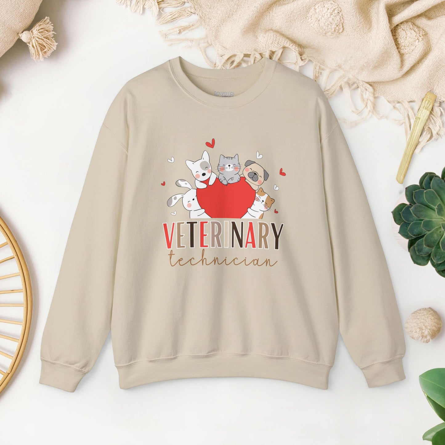 Cute Veterinary Technician Crewneck Sweatshirt for VET Tech