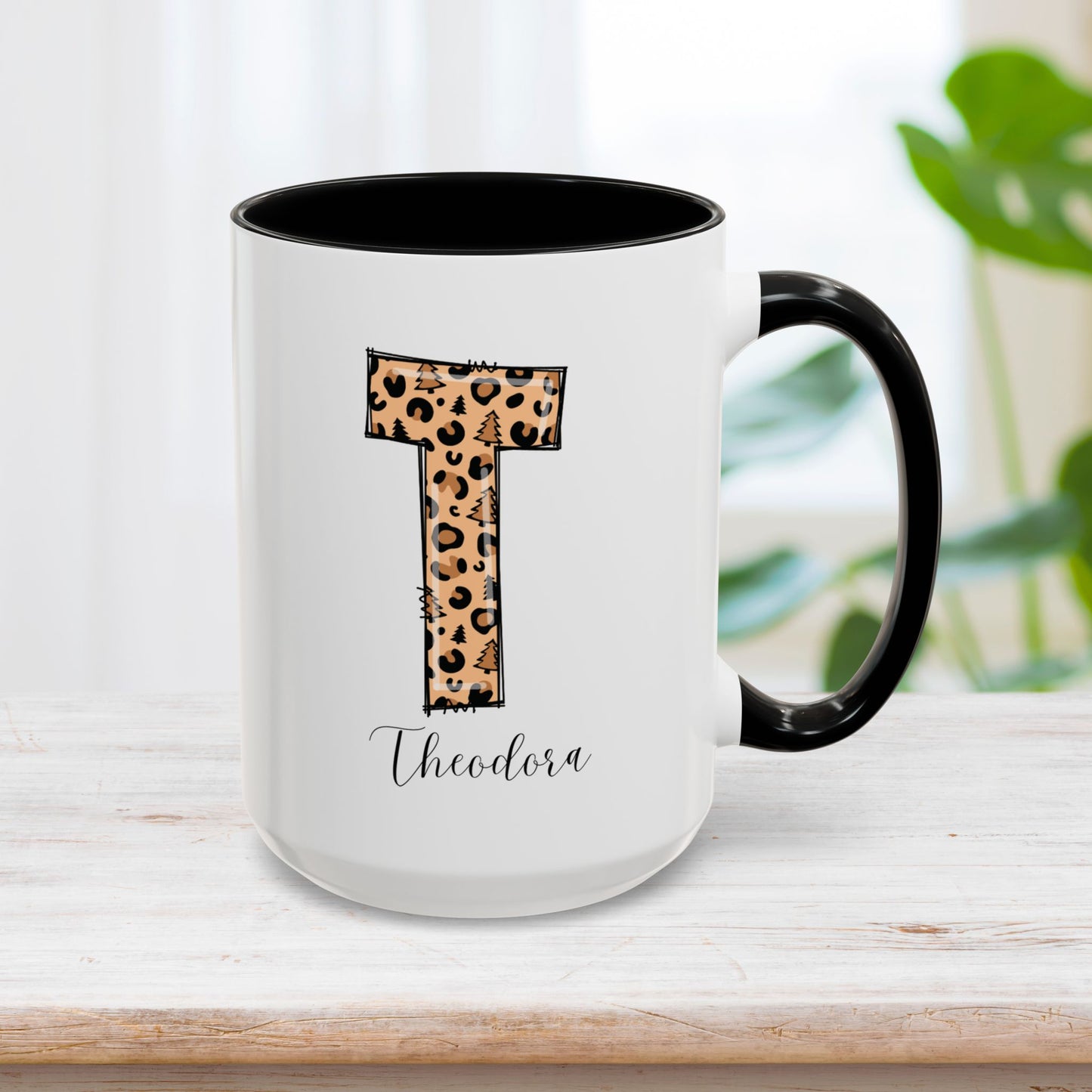 Custom Christmas Initial Letter Mug with Name - Personalized Christmas Gifts A-Z