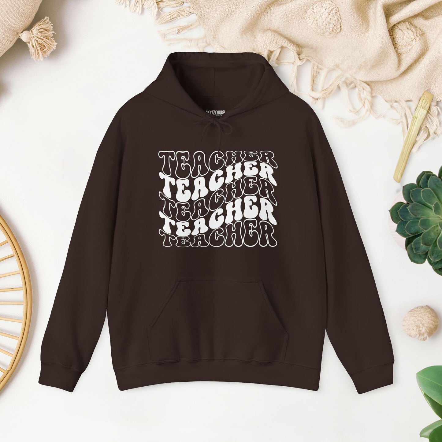 Groovy Unisex Teacher Hoodie for School Teachers