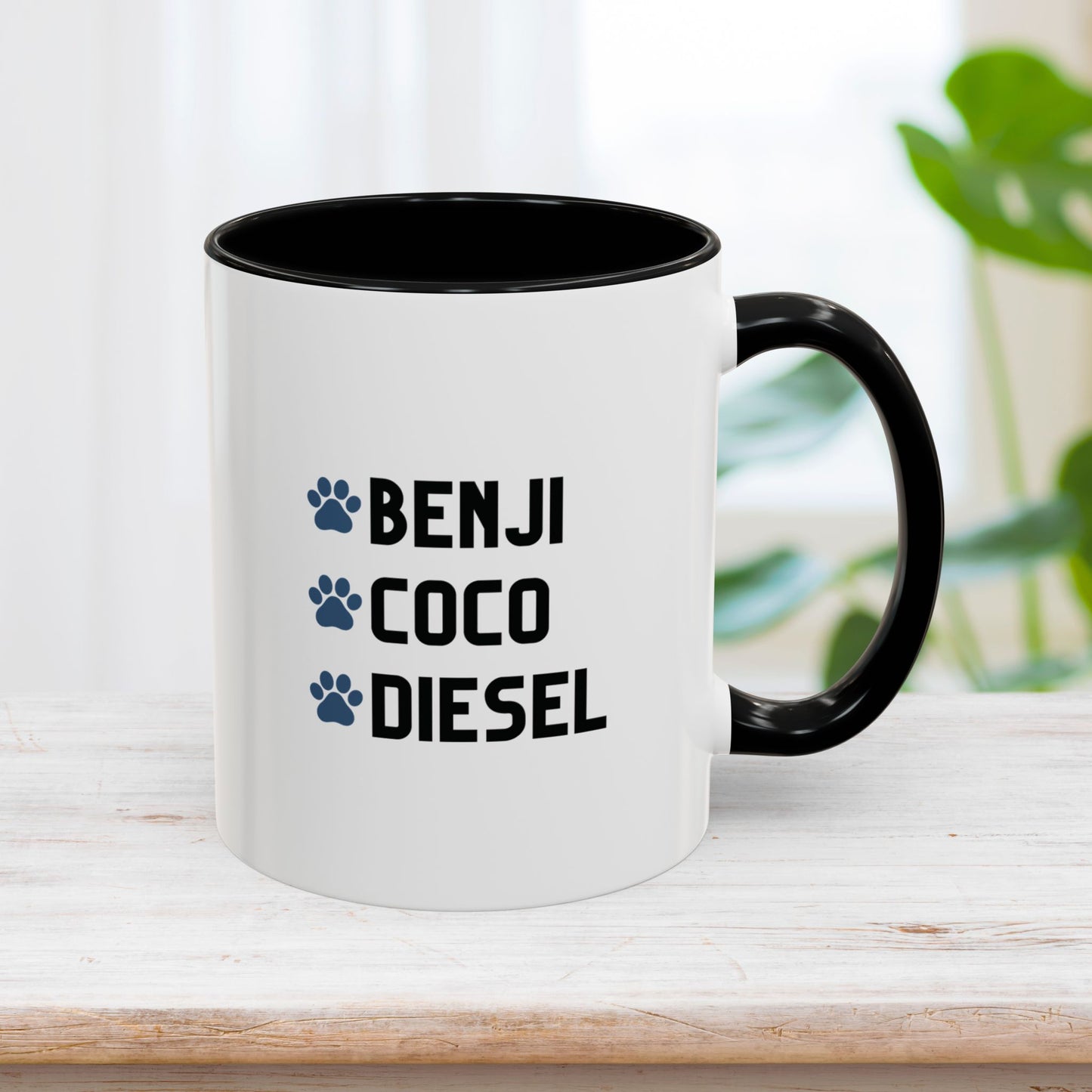 Personalized Dog Dad Coffee Mug with Dog Names - Custom Dog Dad Gifts for Father's Day