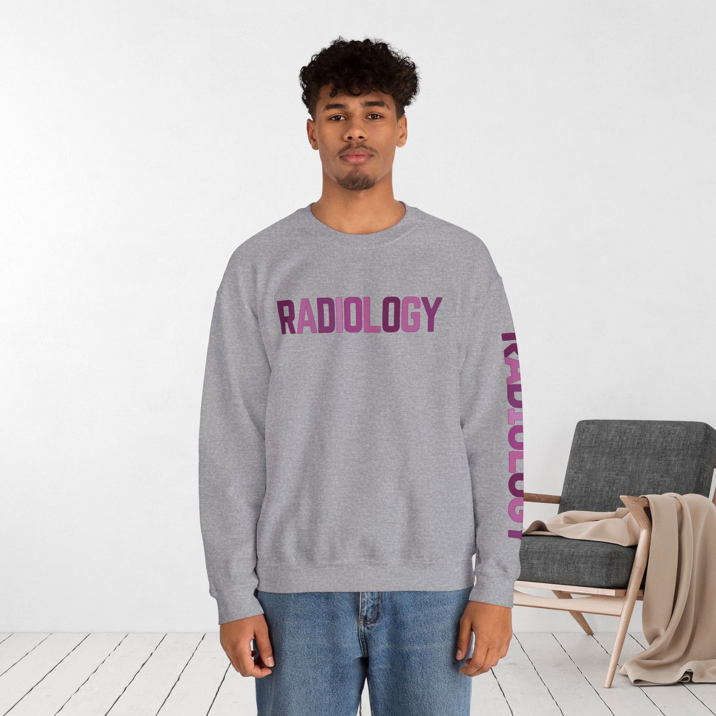 Trendy Purple Radiology Sweatshirt for RAD Technician