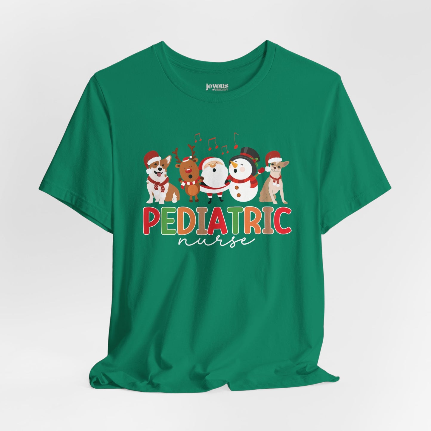 Christmas Pediatric Nurse Soft Cotton Tee