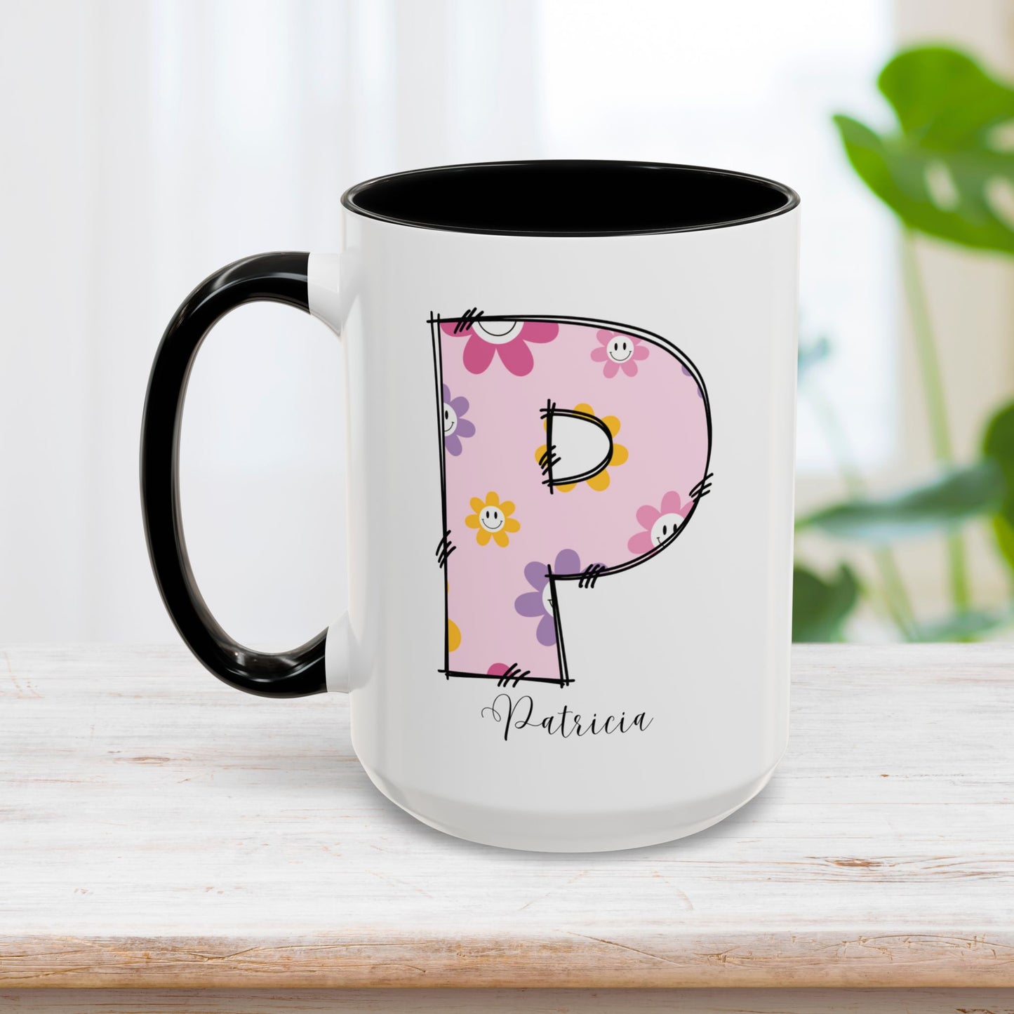 Custom Name Initial Letter Mug - Personalized Gifts A-Z