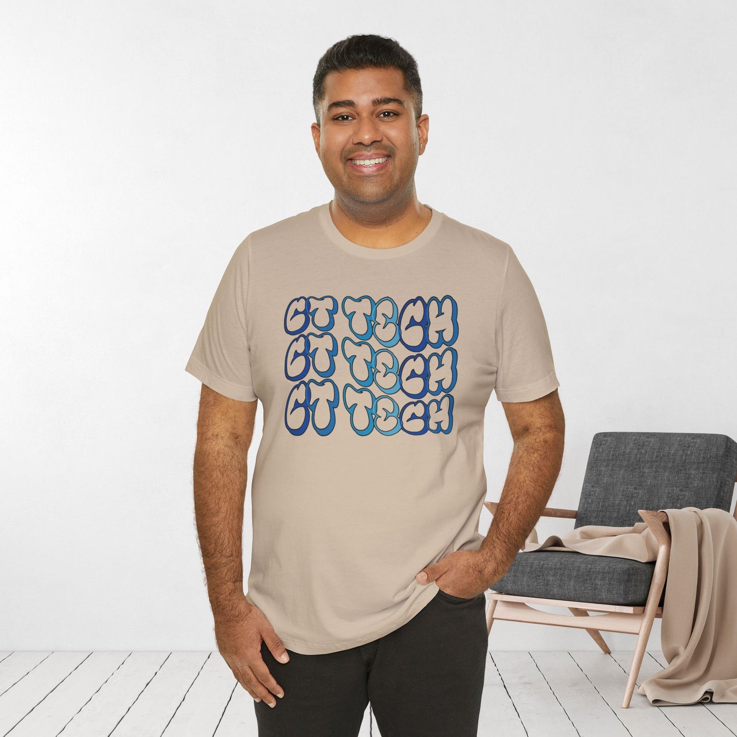 Groovy Blue CT Tech Shirt - CT Technologist Soft Cotton Tee