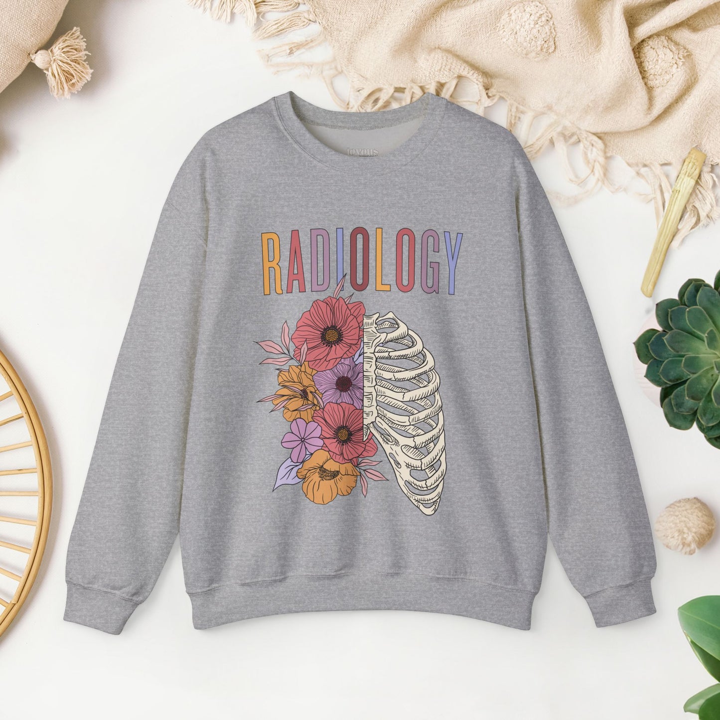 Flower Skeleton Radiology Sweatshirt