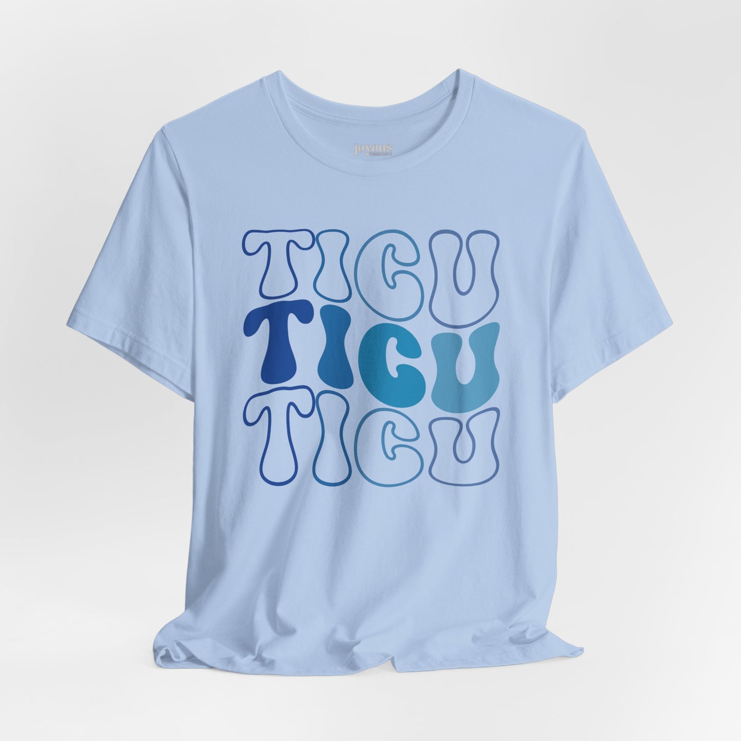 Groovy Blue TICU Shirt - Trauma ICU Nurse Soft Cotton Tee