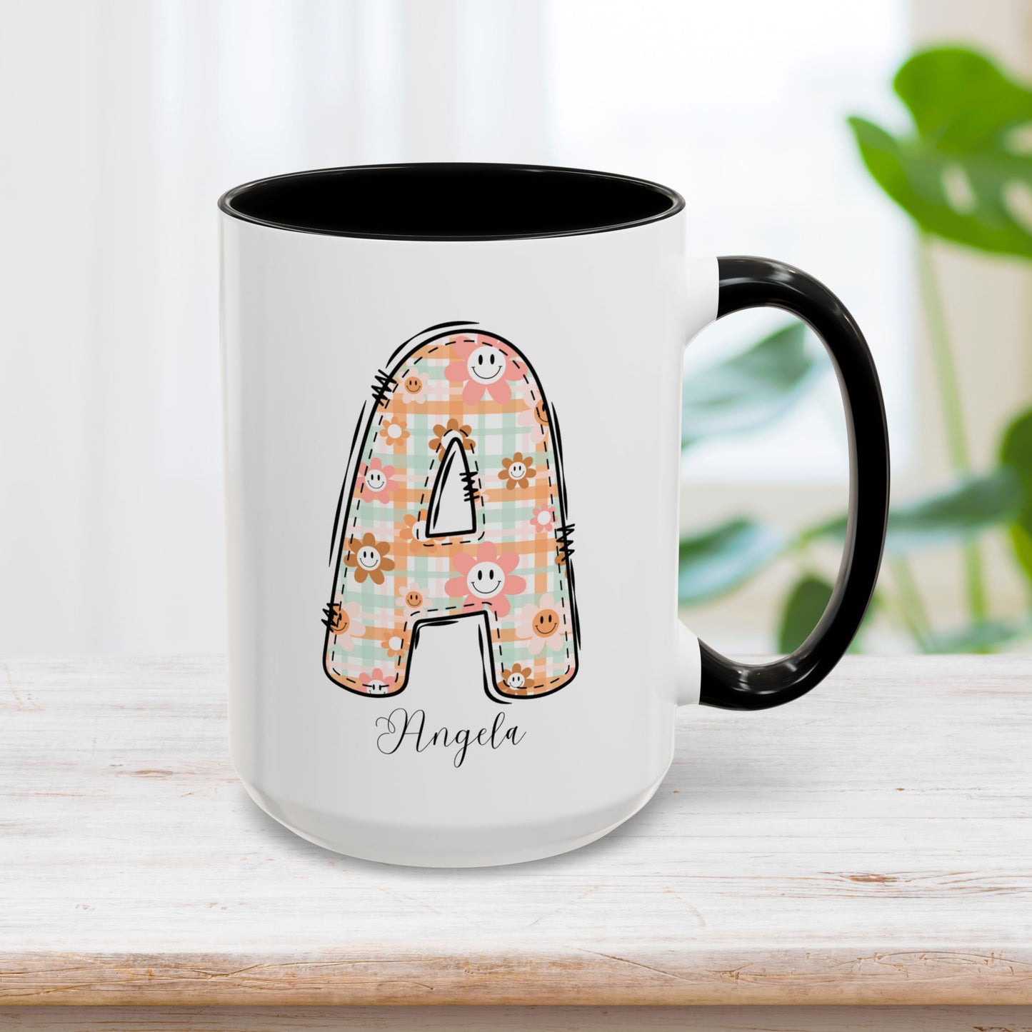 Custom Name Initial Letter Mug - Personalized Gifts A-Z