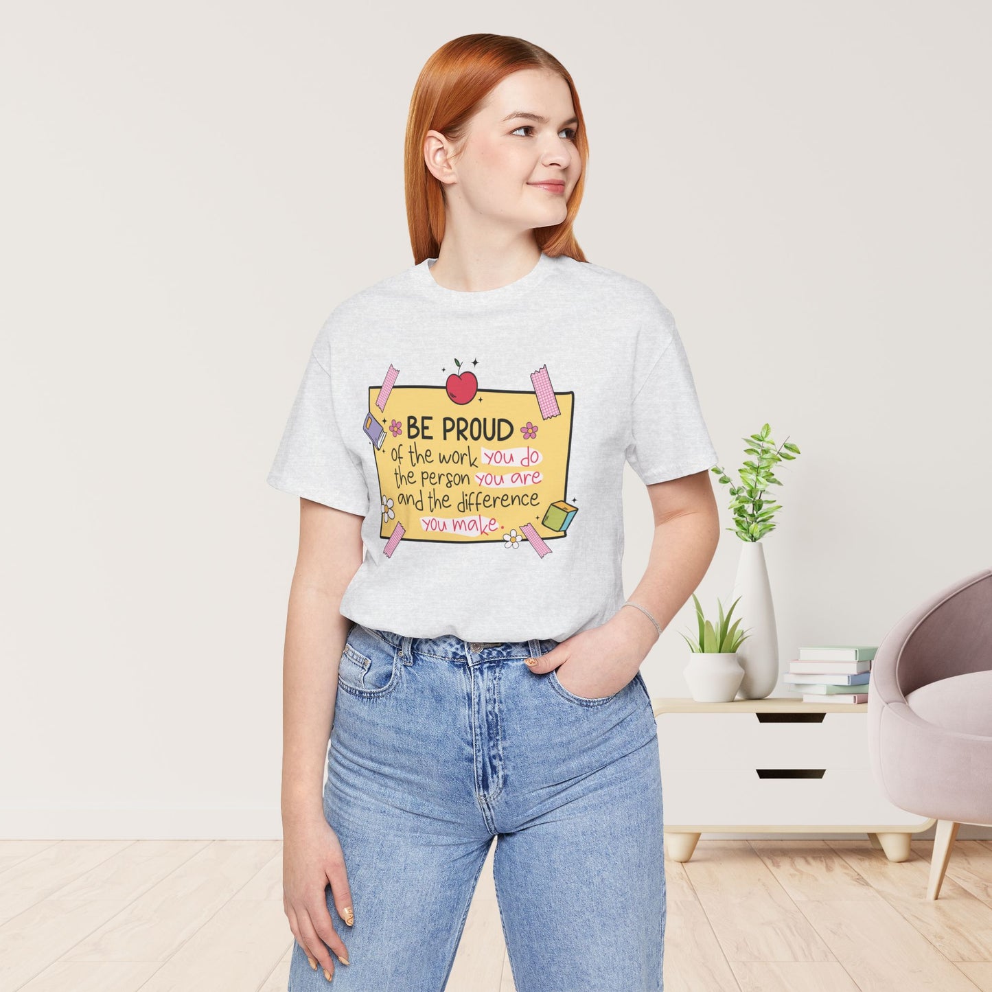 Trendy Motivational Teacher Soft Cotton Tee