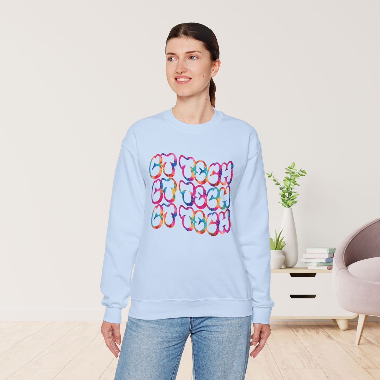 Tie Dye Groovy CT Tech Sweatshirt - CT Technologist Sweater