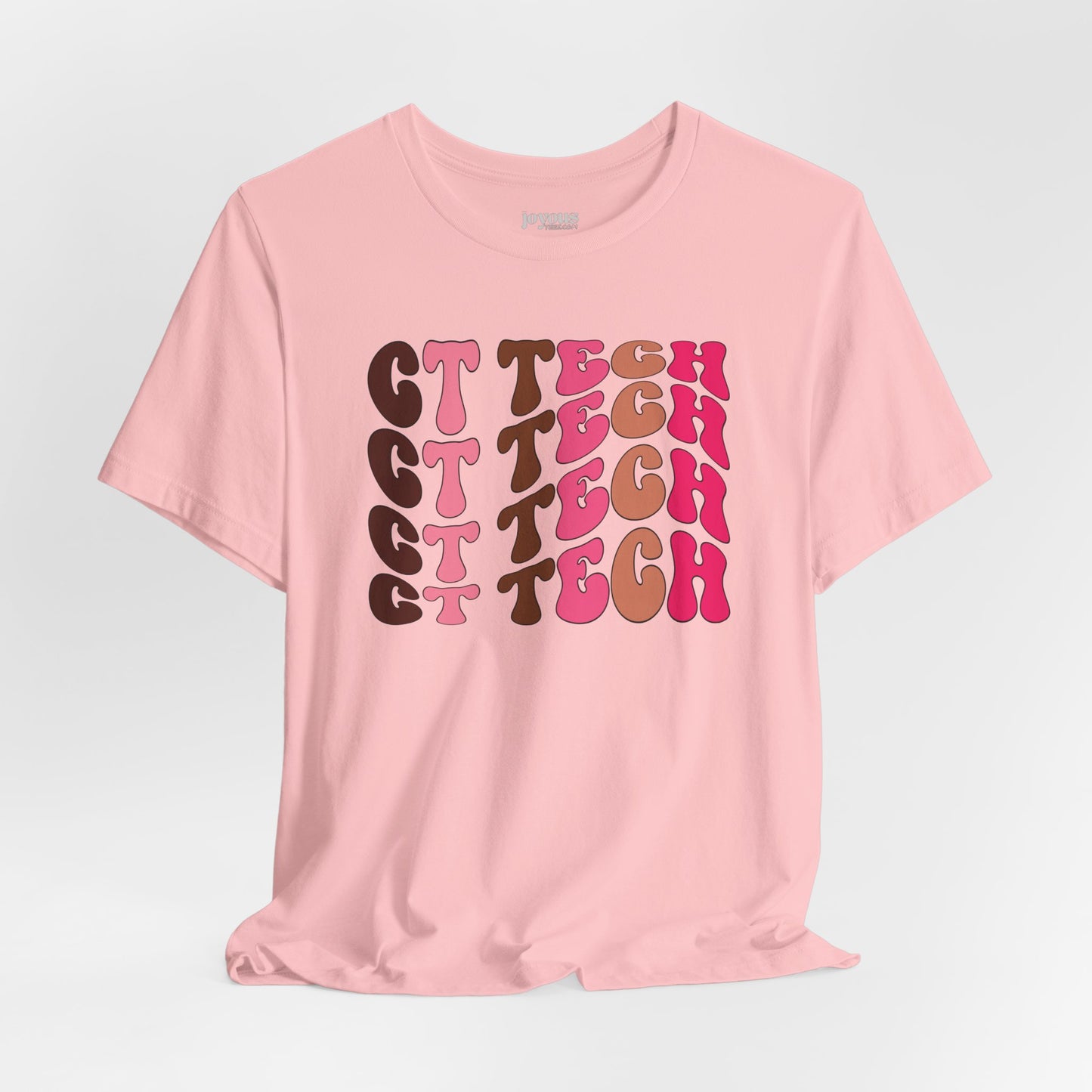 Groovy Colorful CT Tech Shirt - CT Technologist Soft Cotton Tee