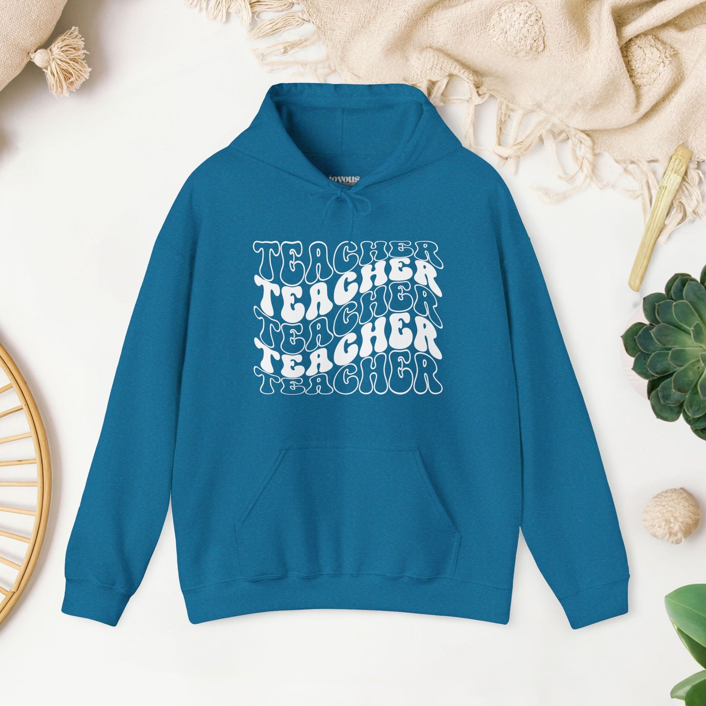 Groovy Unisex Teacher Hoodie for School Teachers