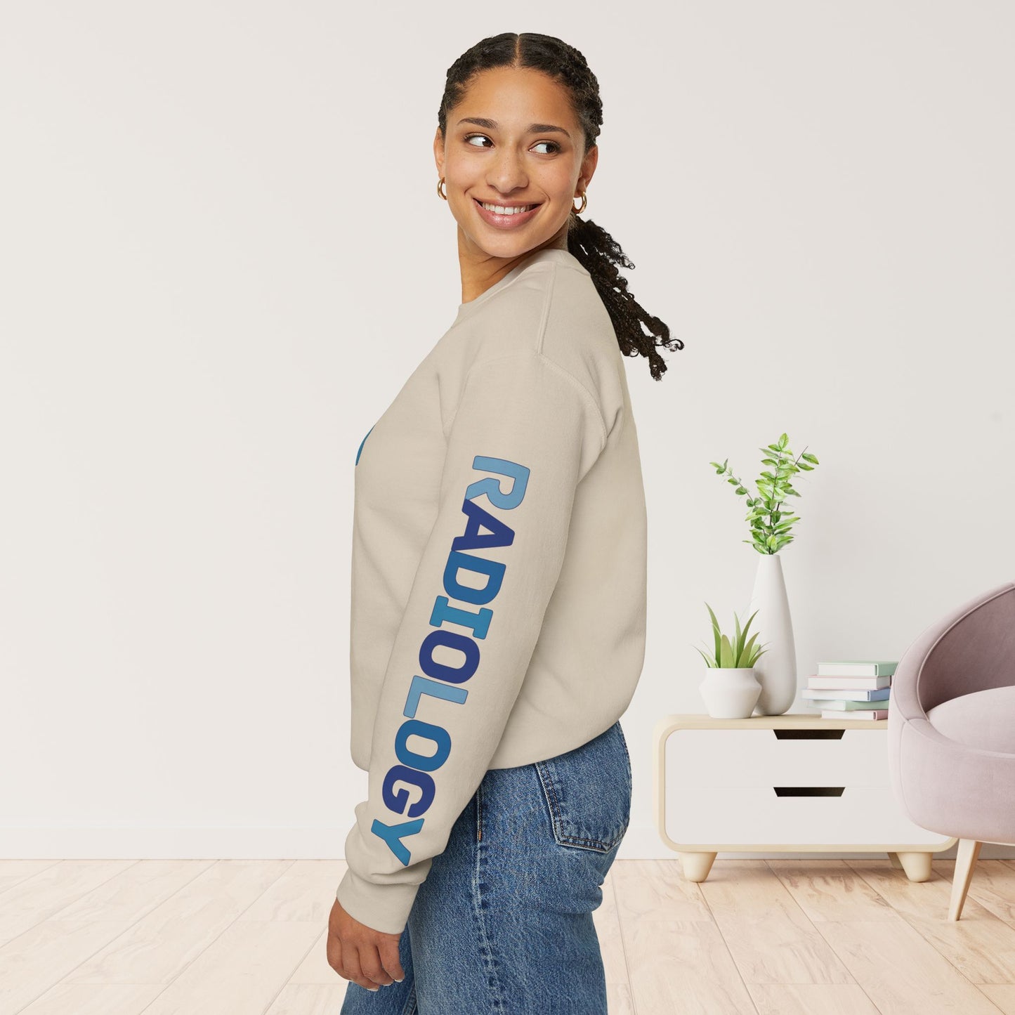 Trendy Blue Radiology Sweatshirt for RAD Technician