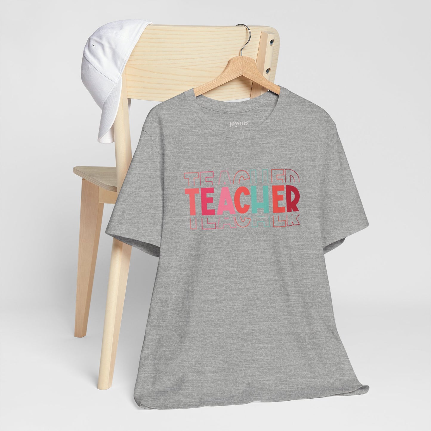 Colorful Teacher Soft Cotton Tee for School Teachers