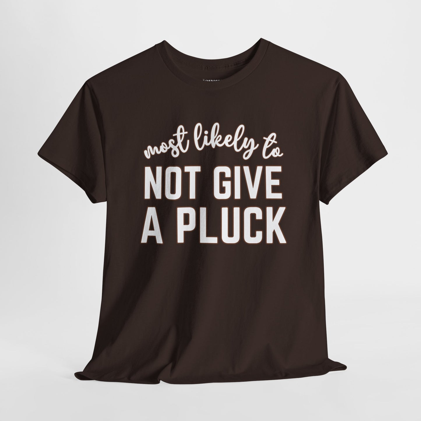 Funny Thanksgiving Shirt - Most Likely To Not Give a Pluck Heavy Cotton Tee