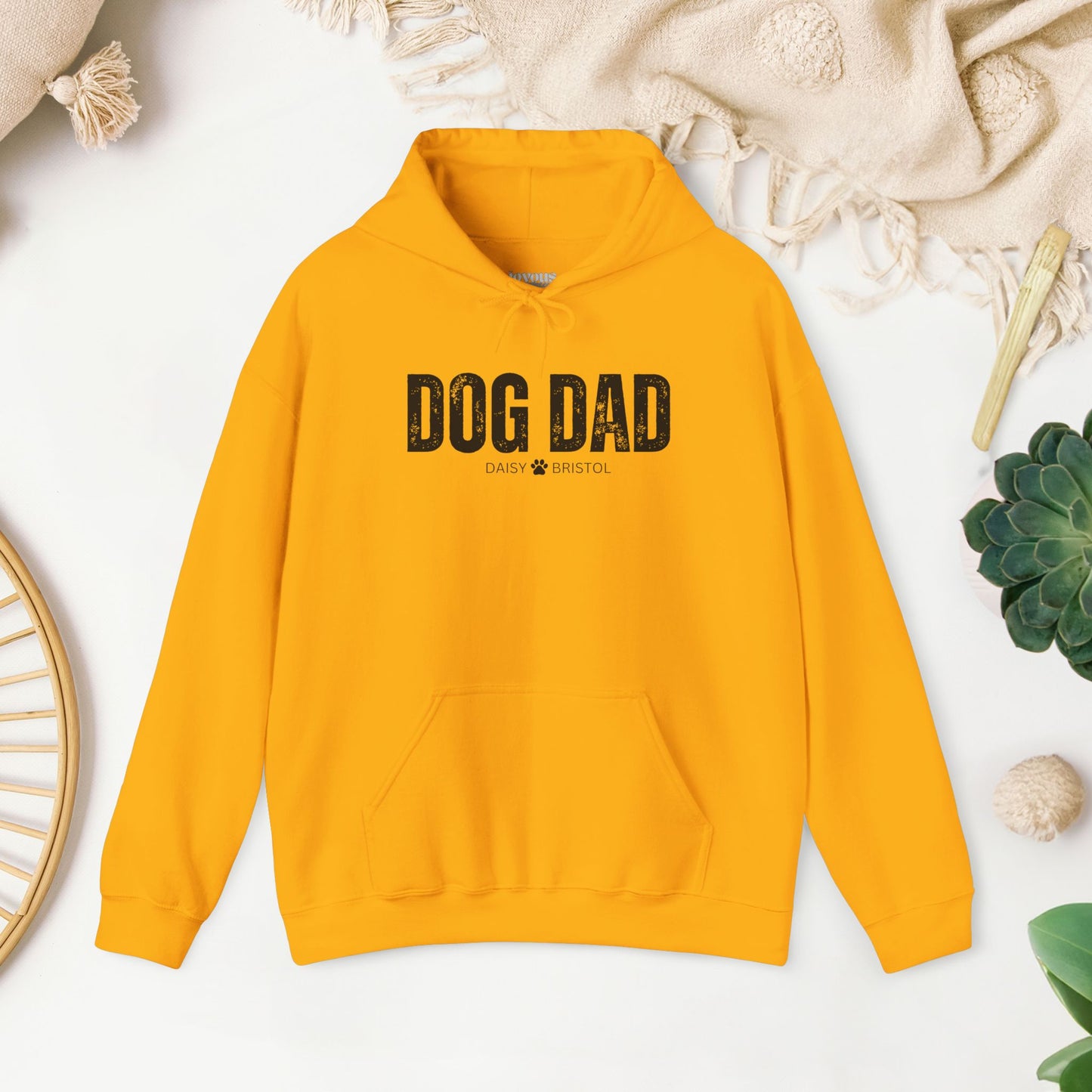 Custom Dog Dad Hoodie with Dogs Name - Personalized Gift for Dog Dad