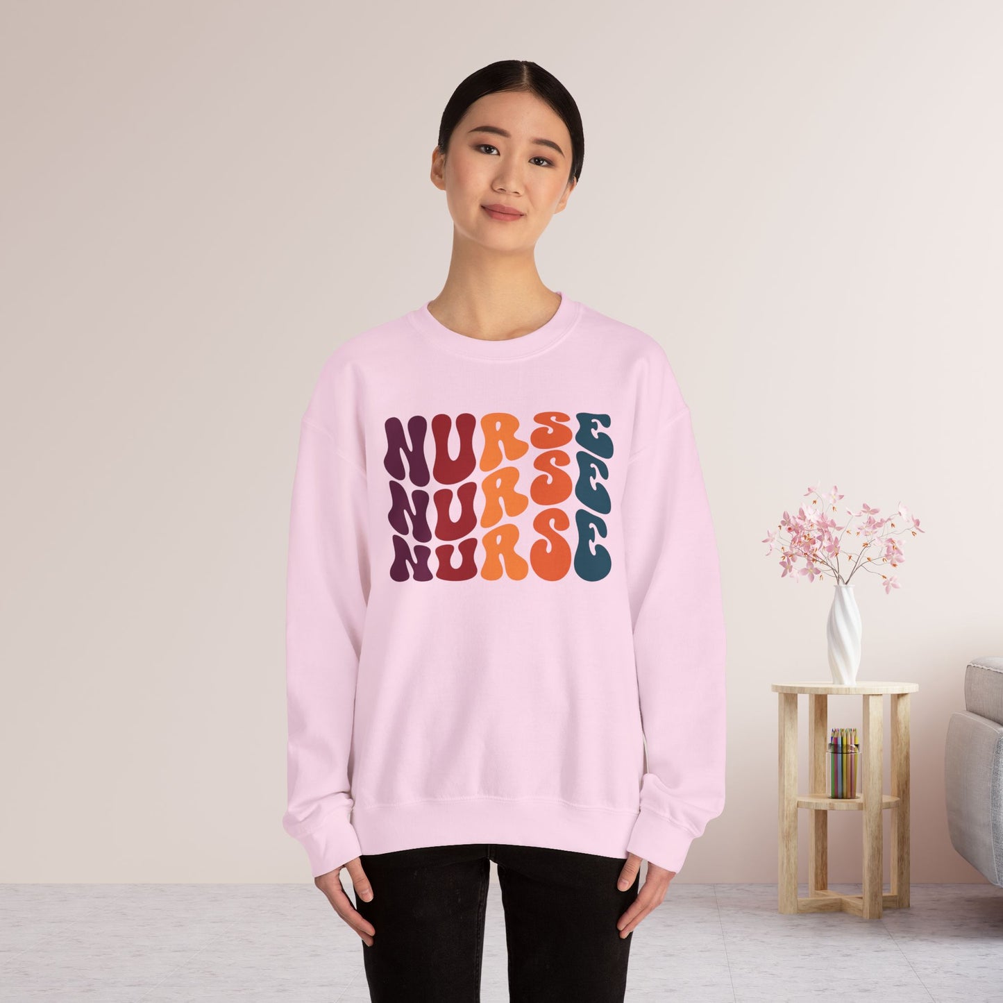 Groovy Nurse Sweatshirt - Nurse Pullover