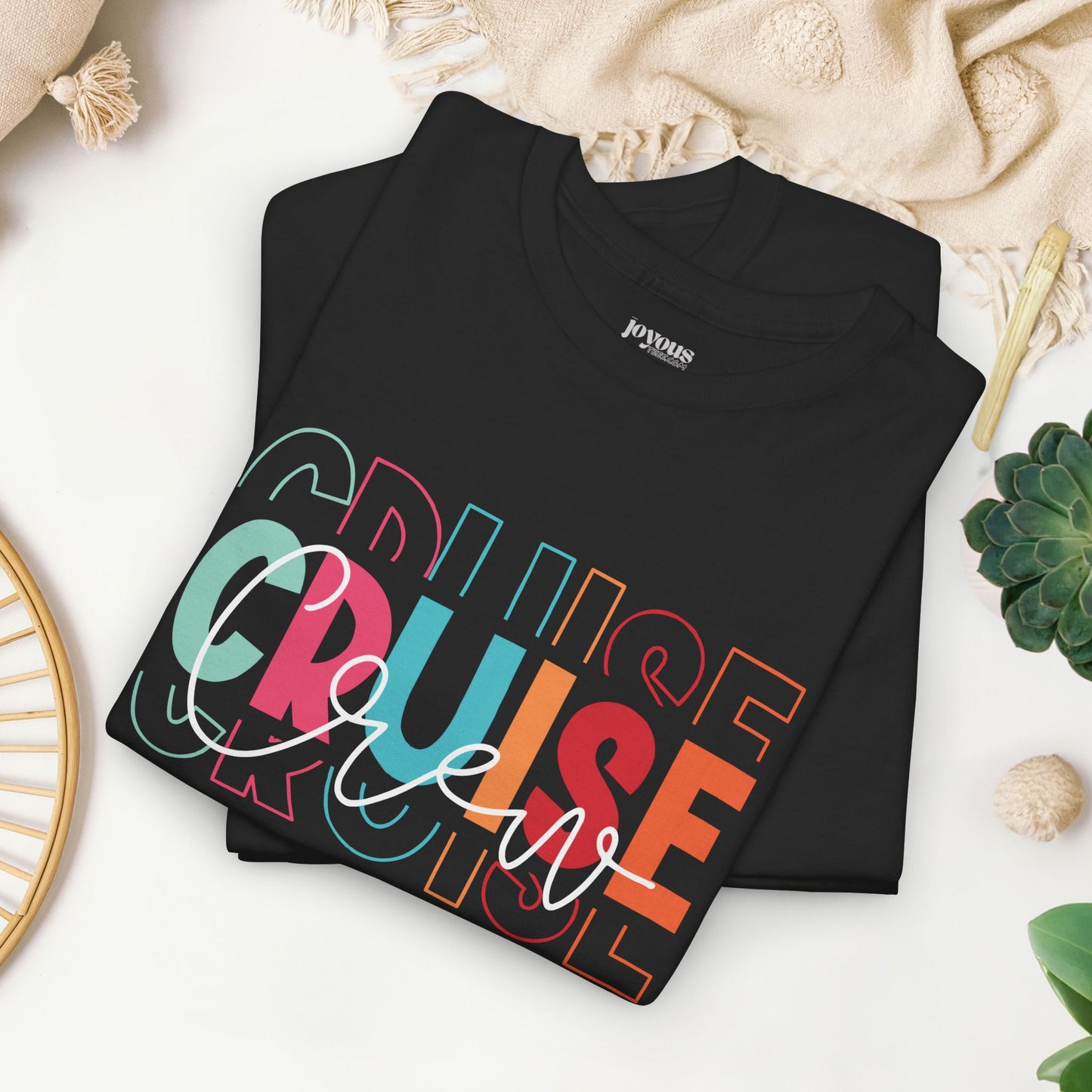 Cruise Crew Shirt - Matching Family Cruise Vacation Heavy Cotton Tee