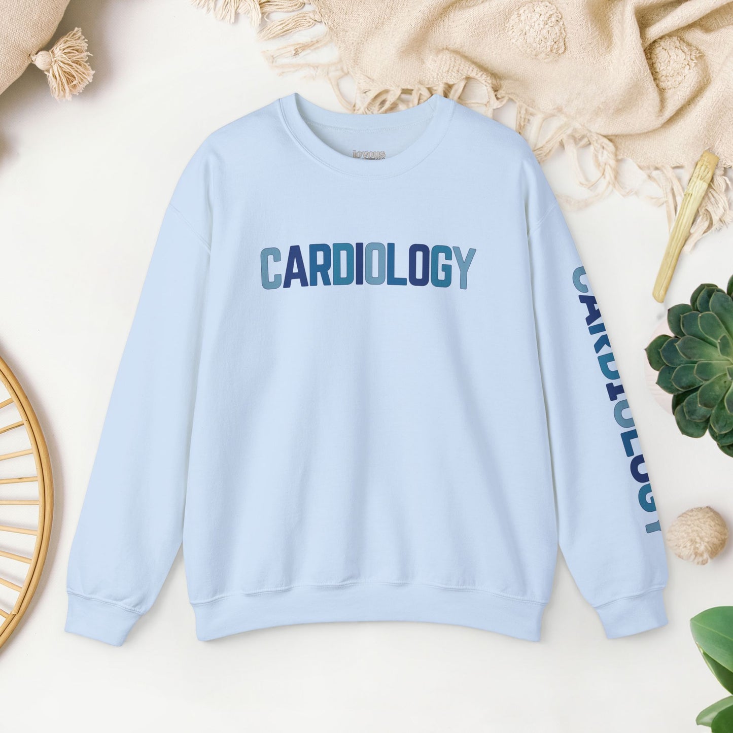 Trendy Blue Cardiology Sweatshirt for Cardiac Nurse