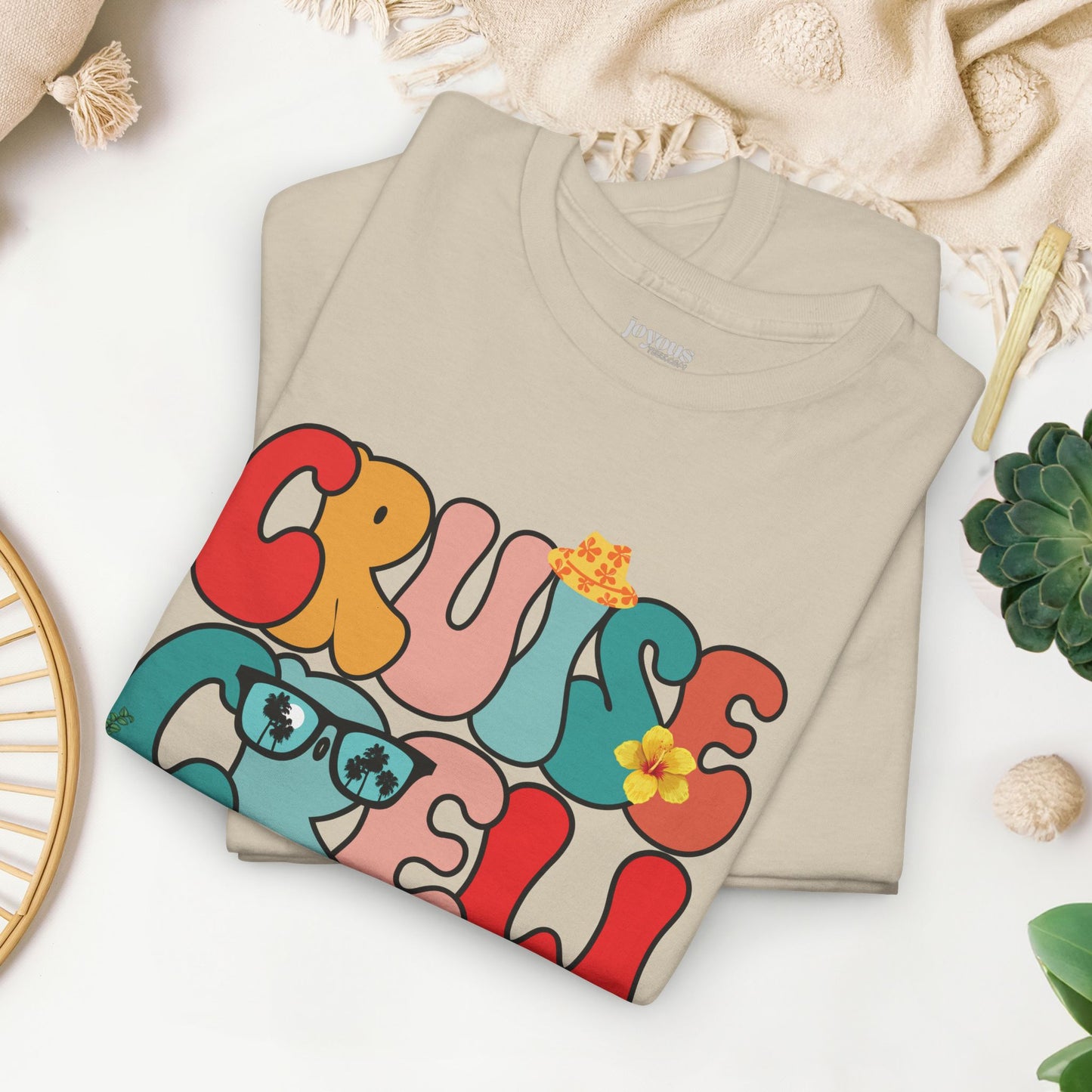 Groovy Cruise Crew Shirt - Family Cruise Vacation Heavy Cotton Tee