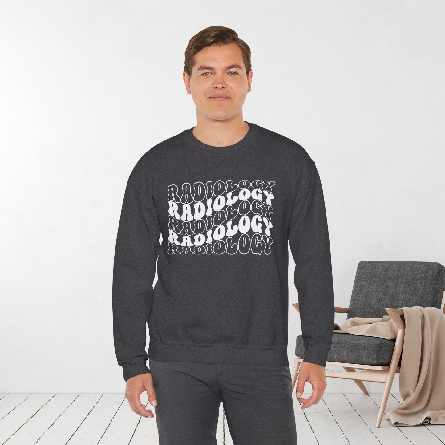 Groovy White Radiology Sweatshirt for RAD Technician