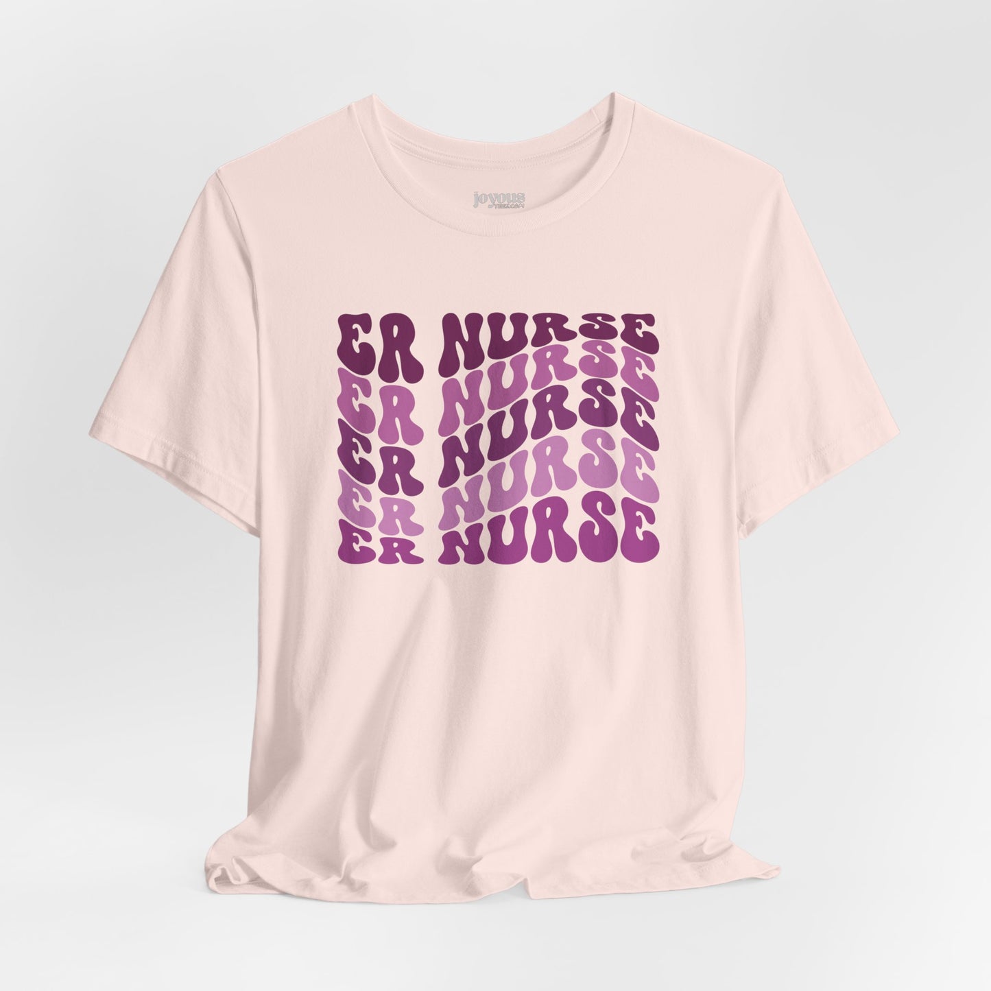 Groovy Purple ER Nurse Shirt - Emergency Nurse Soft Cotton Tee