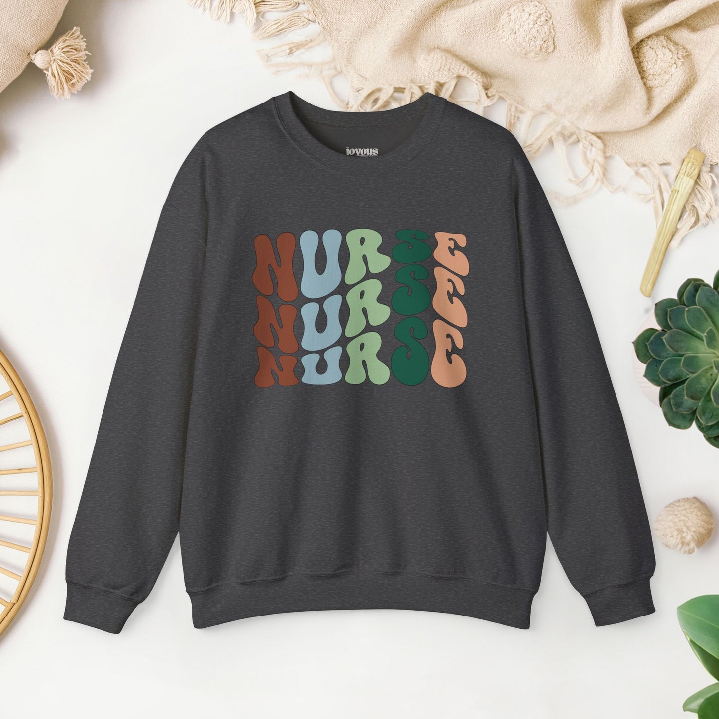 Groovy Nurse Sweatshirt for Registered Nurse
