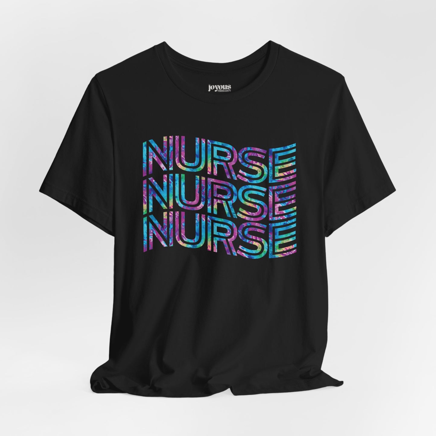 Tie Dye Wavy Nurse Shirt - Registered Nurse Soft Cotton Tee