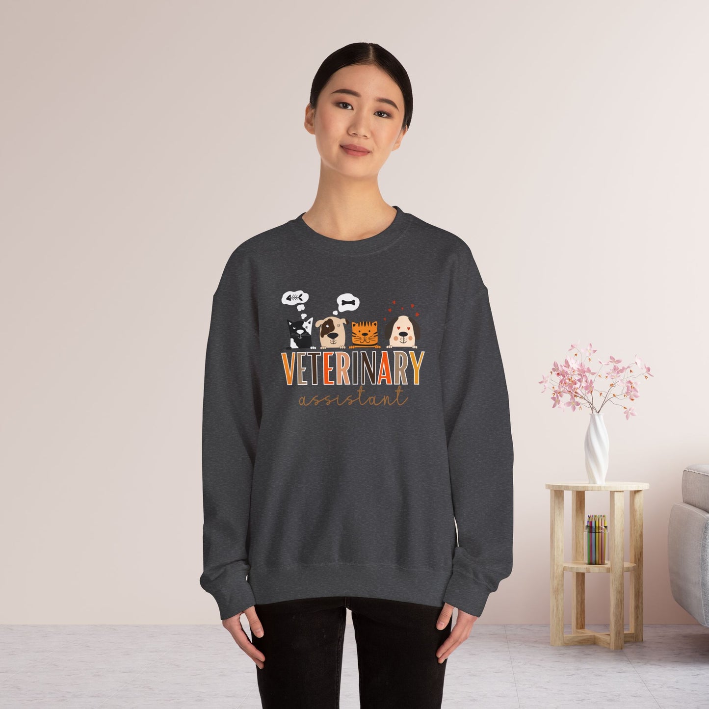 Veterinary Assistant Crewneck Sweatshirt for VET Assistant