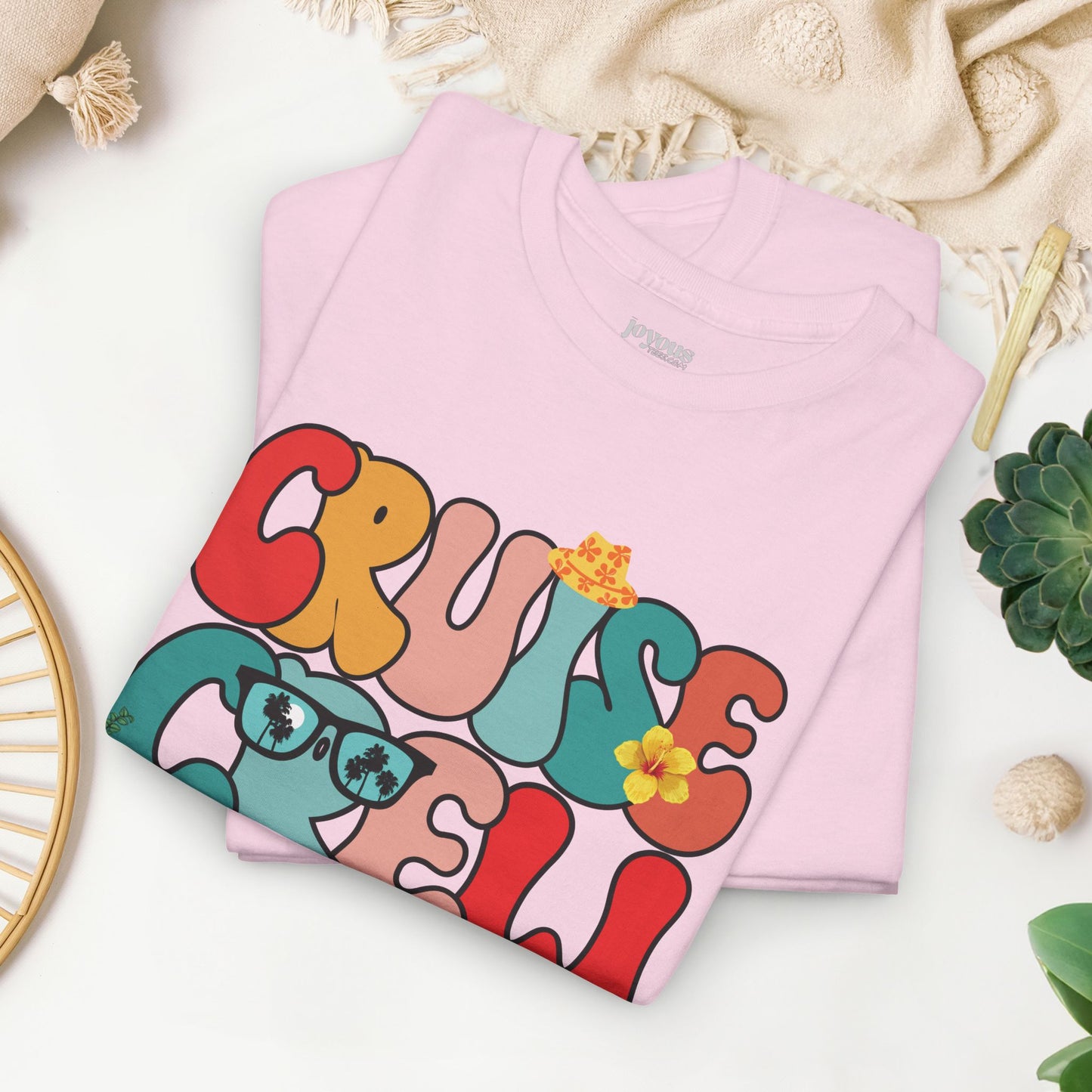 Groovy Cruise Crew Shirt - Family Cruise Vacation Heavy Cotton Tee