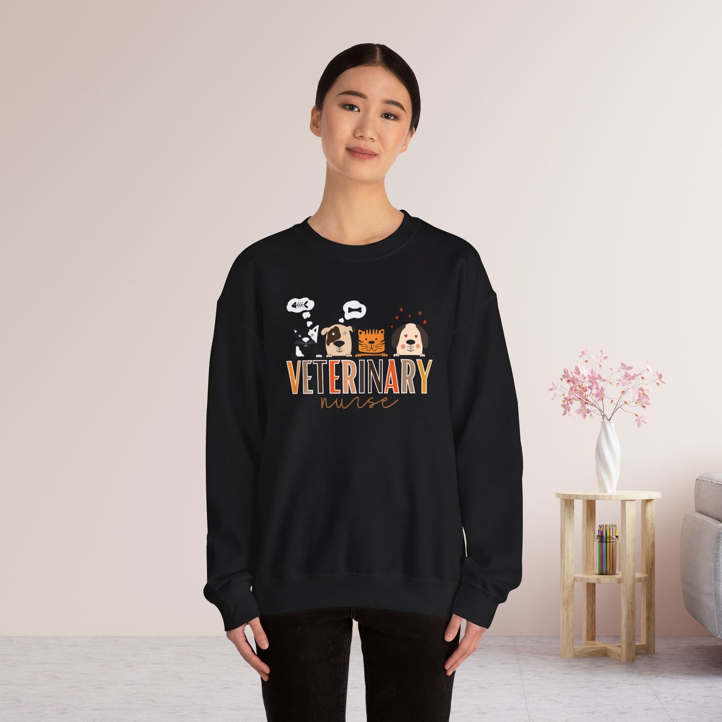 Veterinary Nurse Crewneck Sweatshirt for VET Nurse