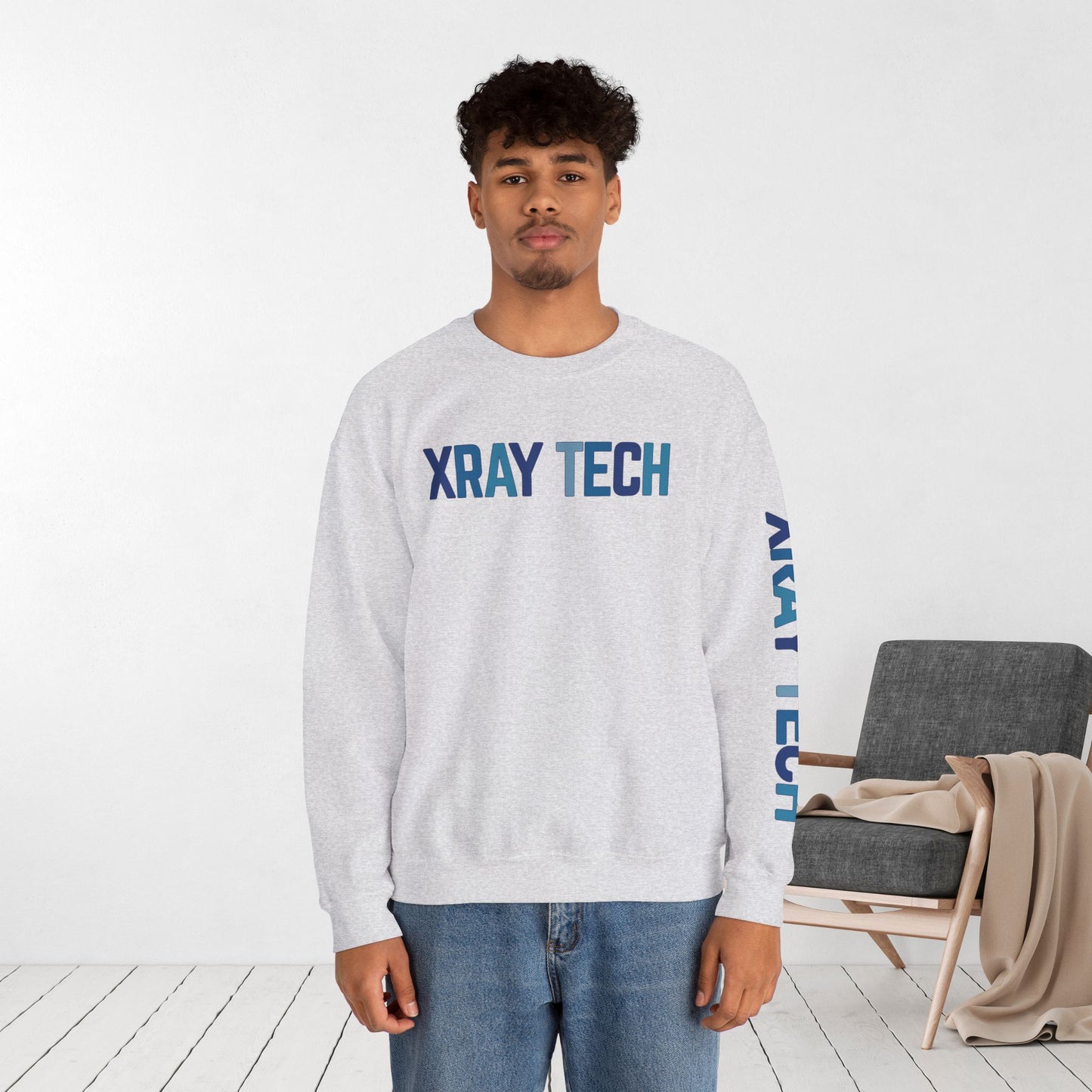 Unisex Blue Xray Tech Sweatshirt