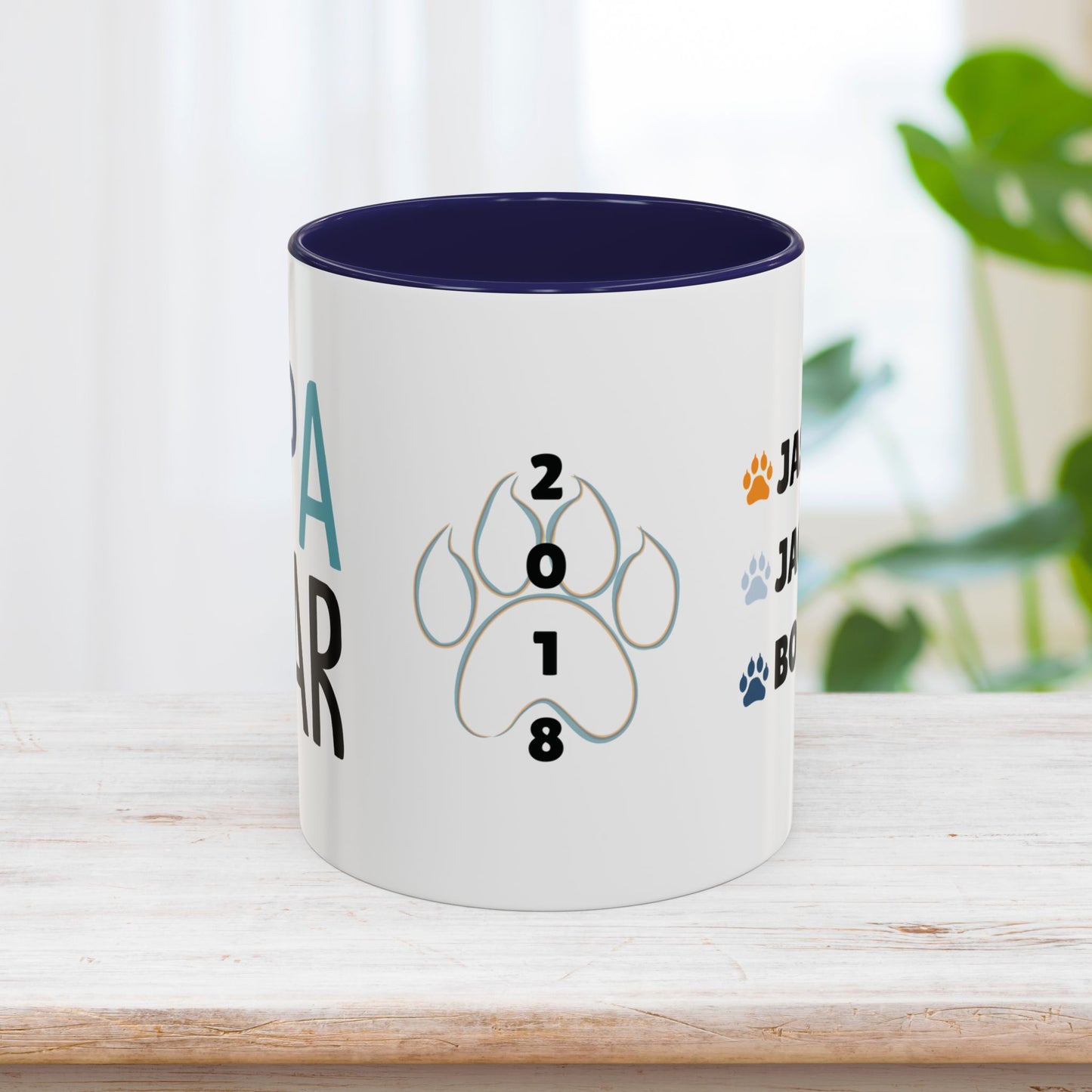 Personalized Papa Bear Coffee Mug with Kids Names - Custom Dad Gifts for Father's Day