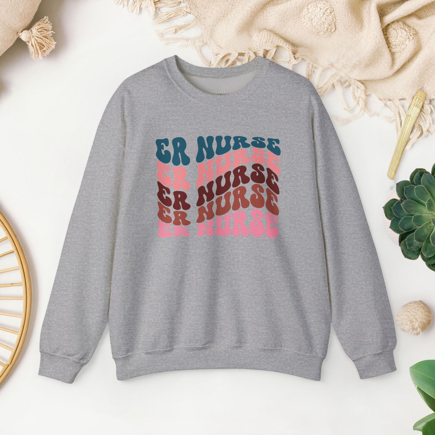 Groovy ER Nurse Sweatshirt - Emergency Nurse Sweatshirt