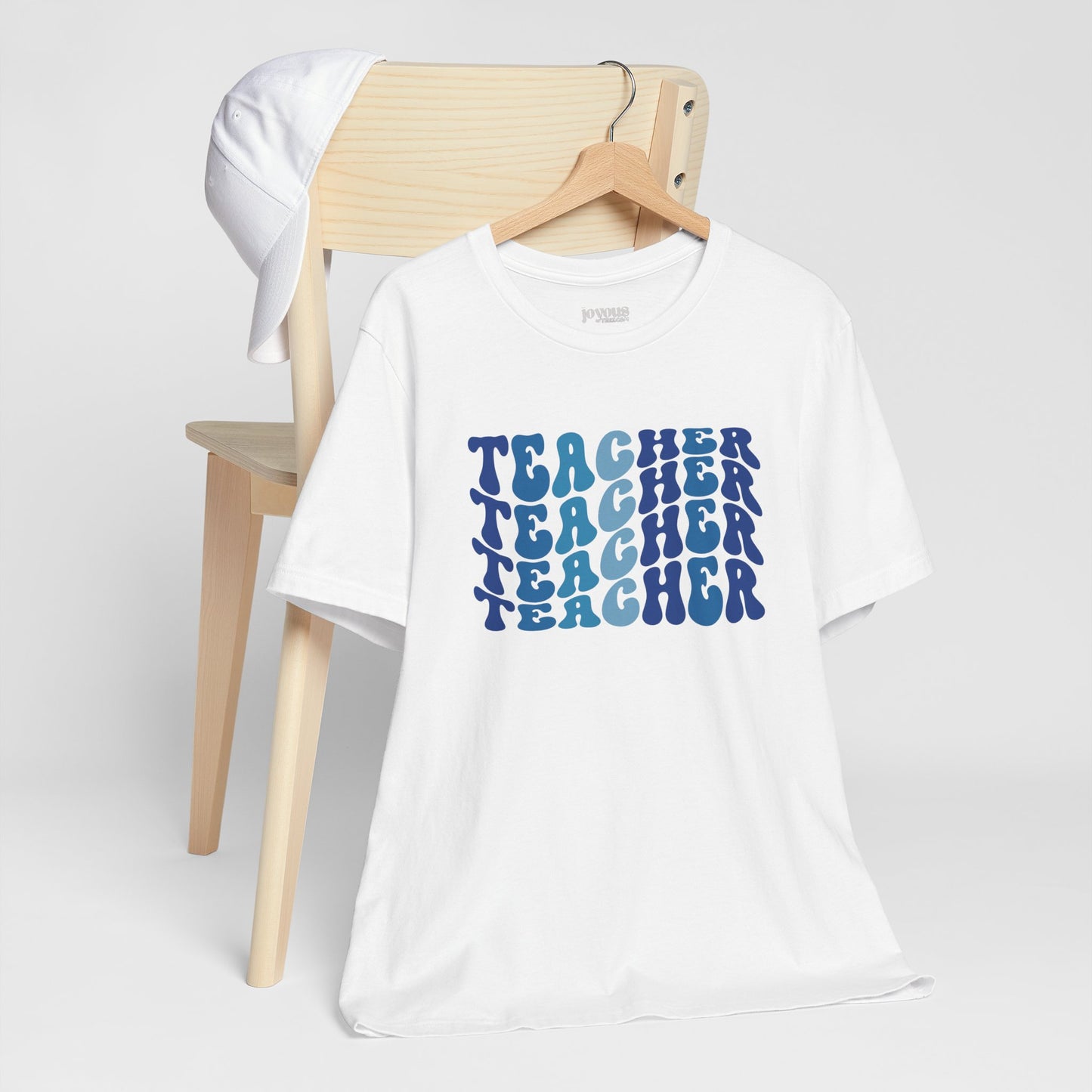 Groovy Blue Teacher Soft Cotton Tee