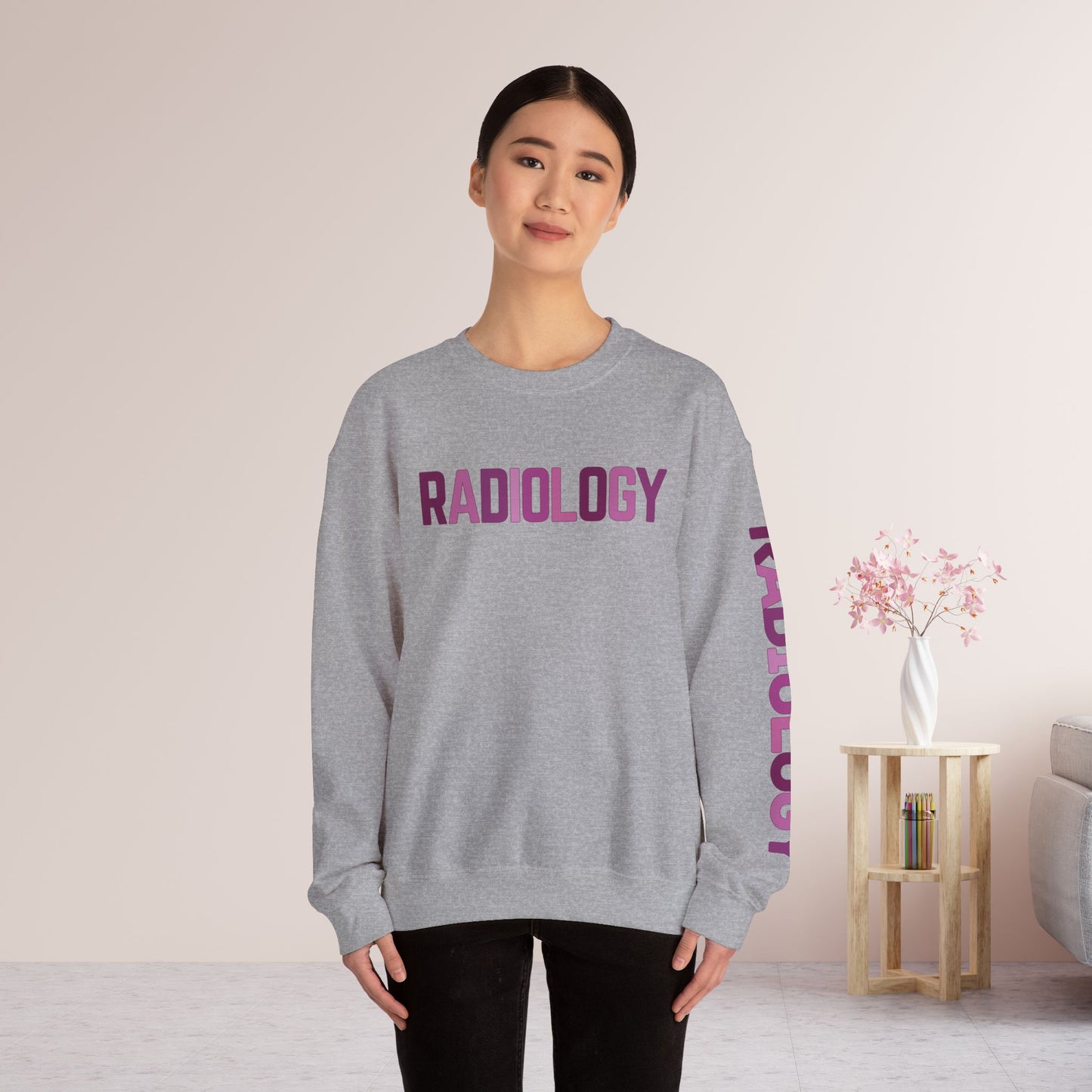 Trendy Purple Radiology Sweatshirt for RAD Technician