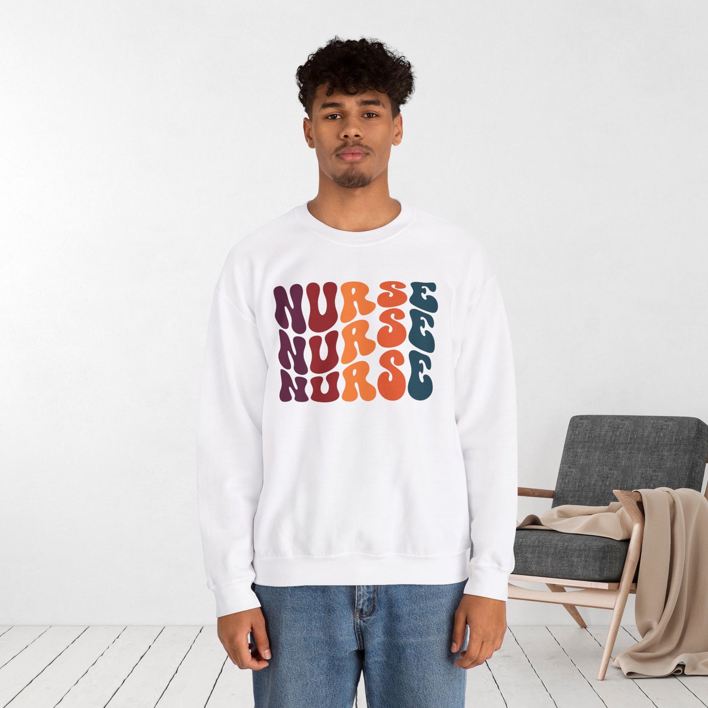 Groovy Nurse Sweatshirt - Nurse Pullover