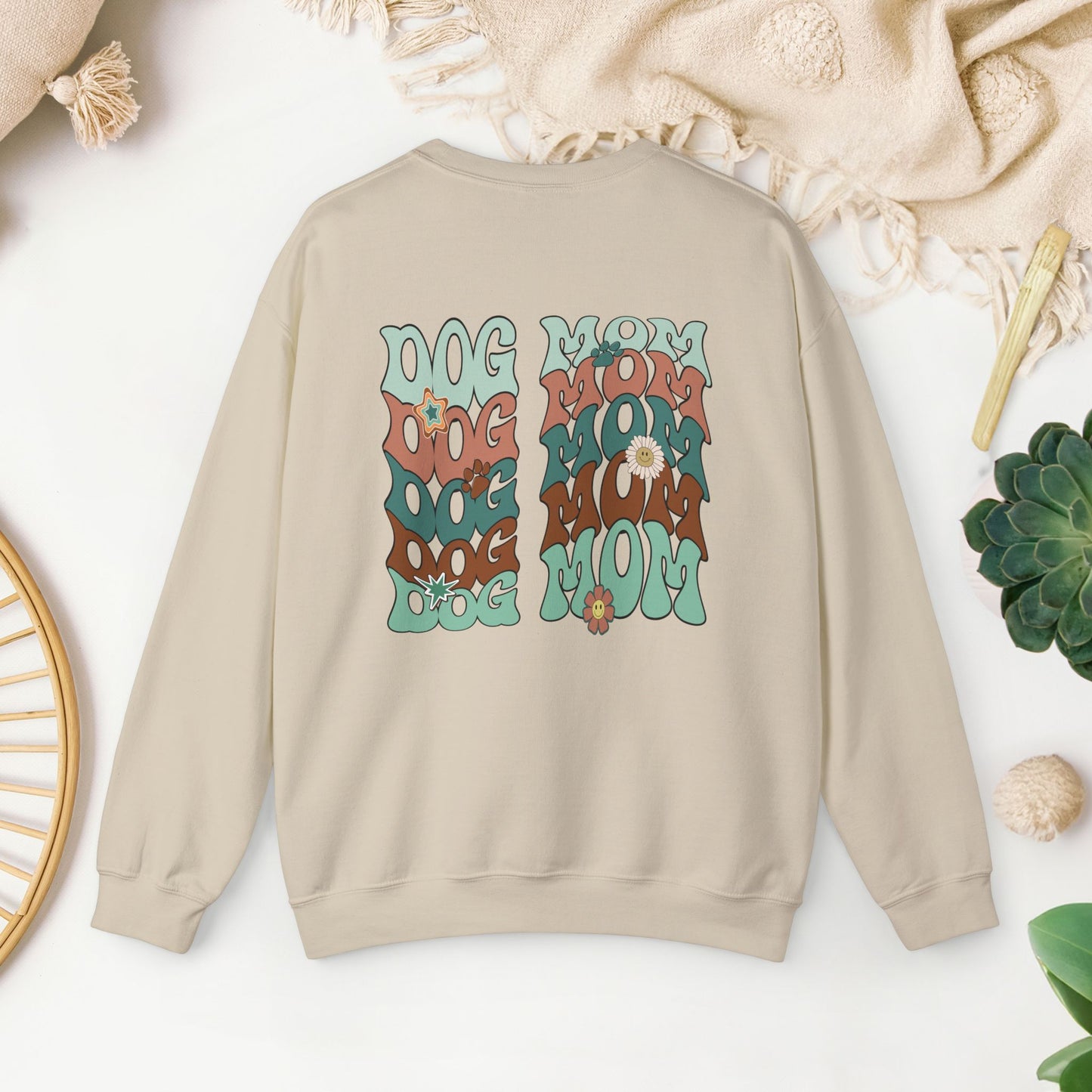 Retro Dog Mom Sweatshirt - Trendy Dog Mom Sweater