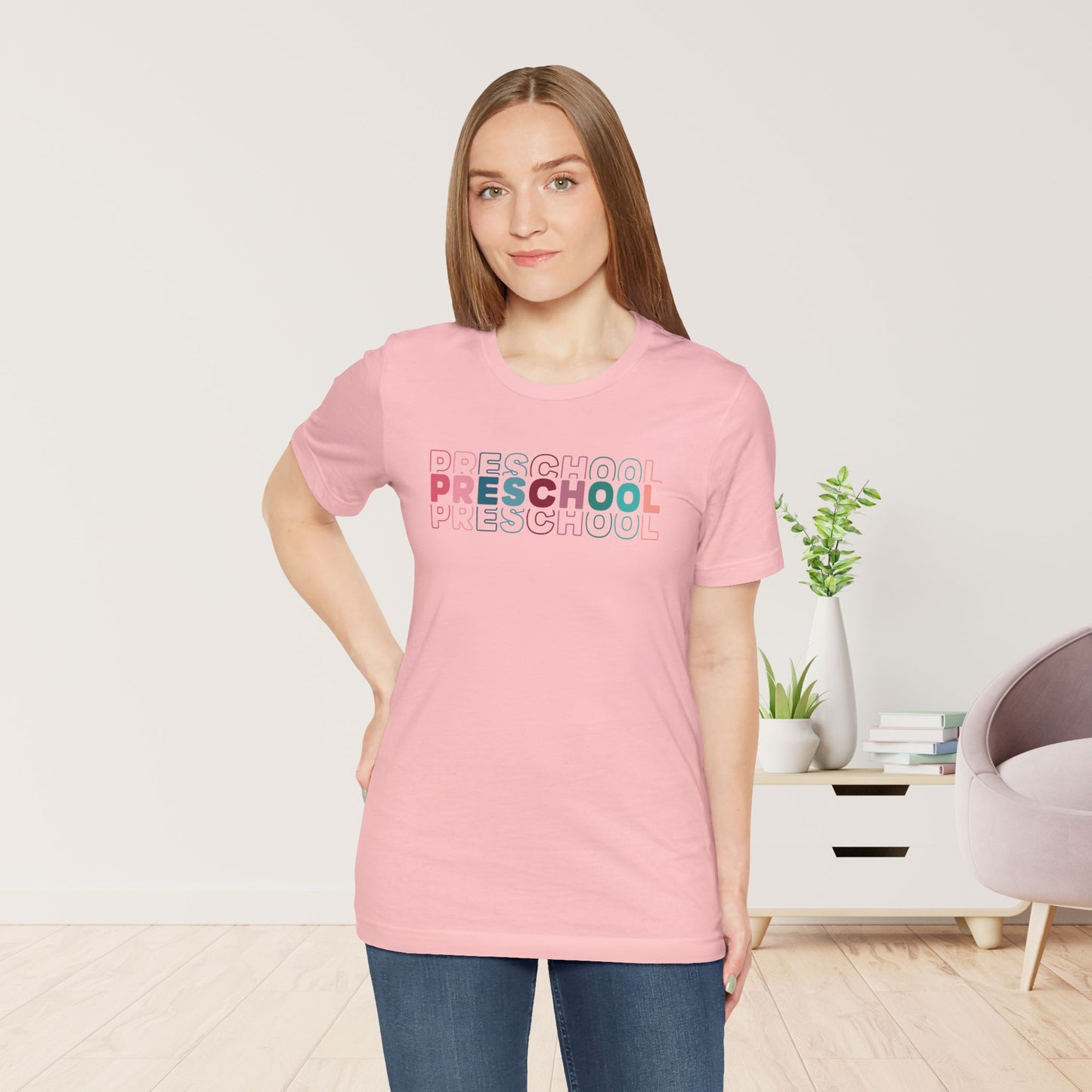 Unisex Preschool Teacher Soft Cotton Tee