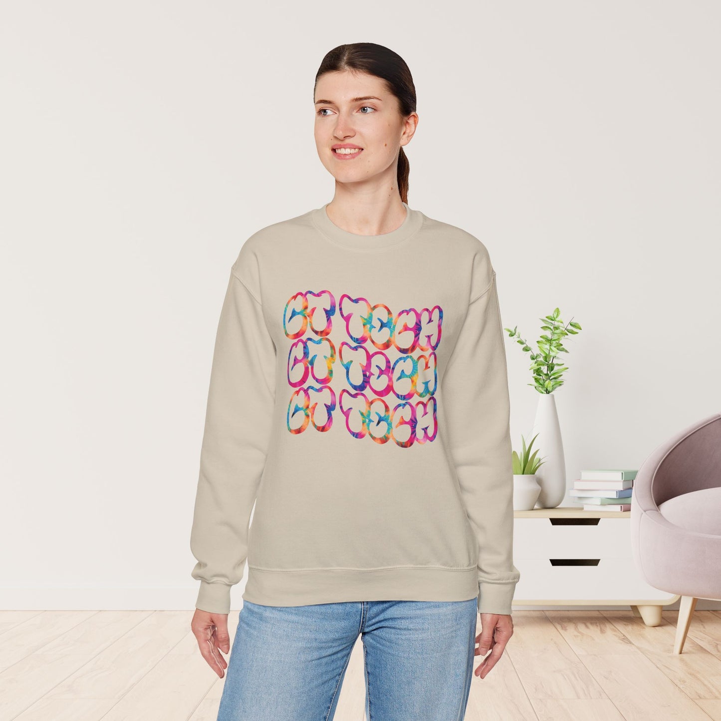 Tie Dye Groovy CT Tech Sweatshirt - CT Technologist Sweater