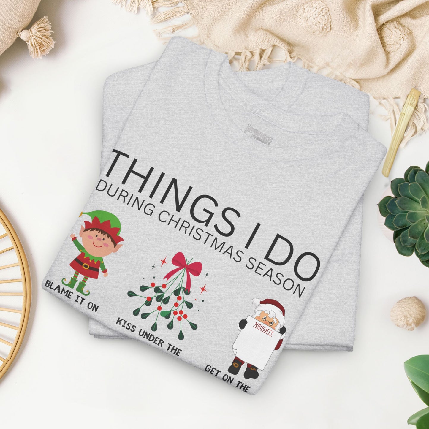 Things I Do Funny Christmas Heavy Cotton Tee