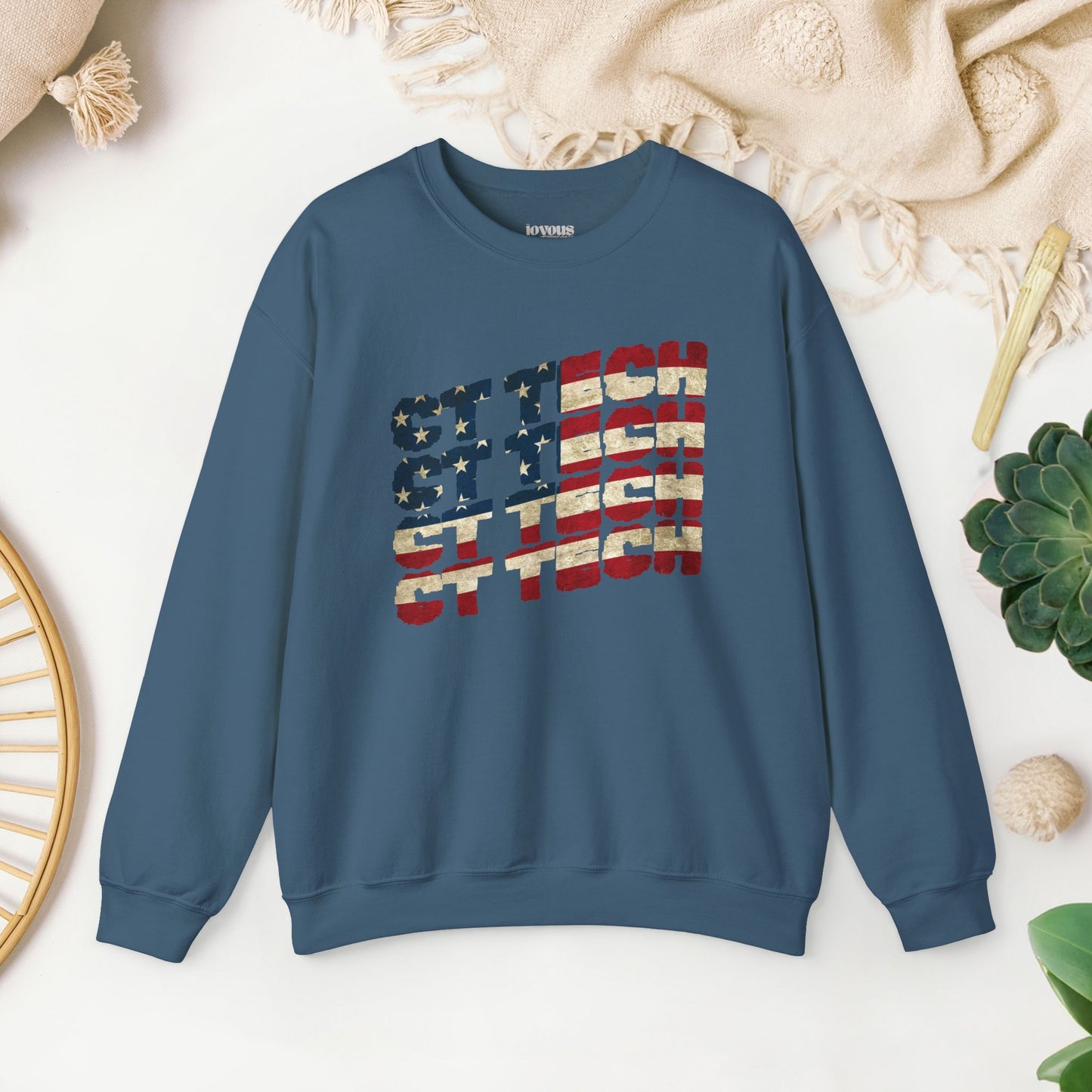 USA Flag CT Tech Sweatshirt -  4th of July CT Technologist Sweater