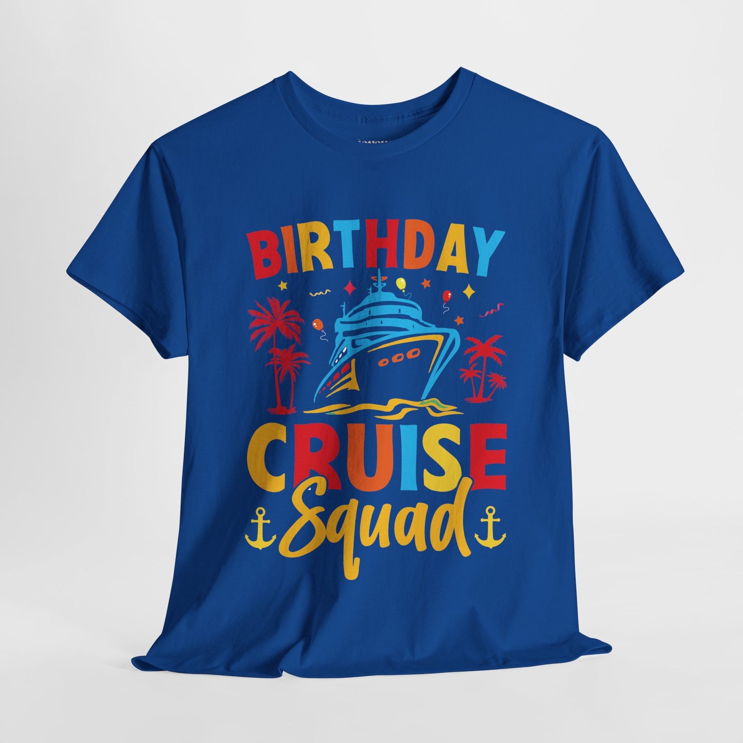 Birthday Cruise Squad Shirt - Family Cruise Vacation Heavy Cotton Tee