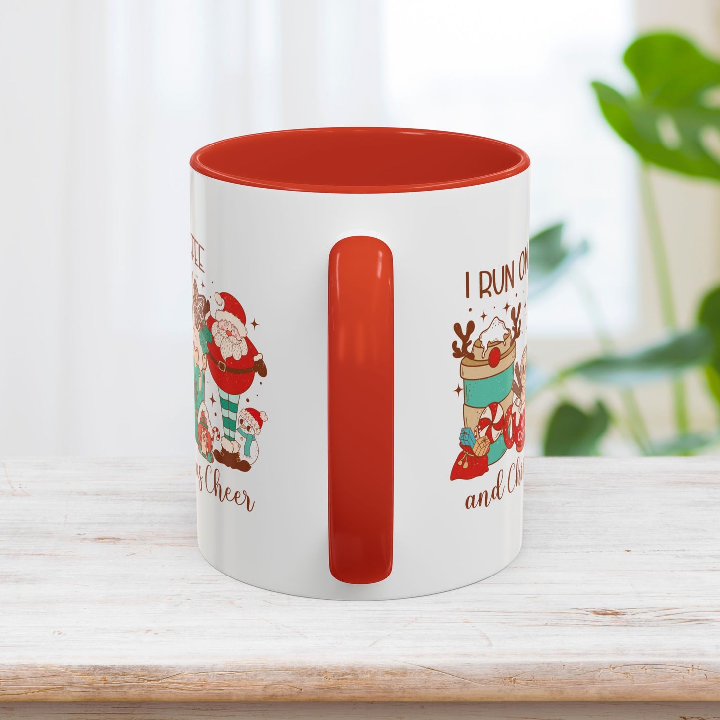 I Run On Coffee And Christmas Cheer Christmas Mug - Best Christmas Gift