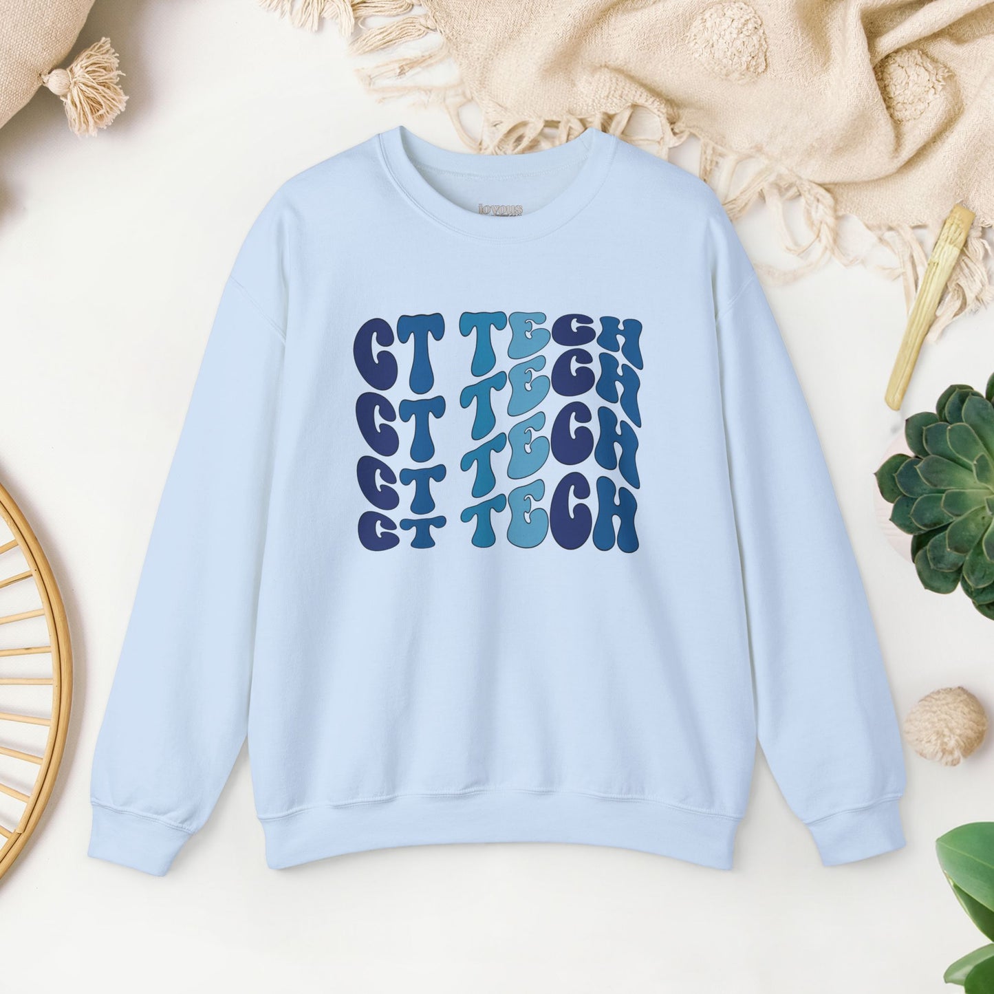 Groovy Blue CT Tech Sweatshirt - CT Technologist Sweater