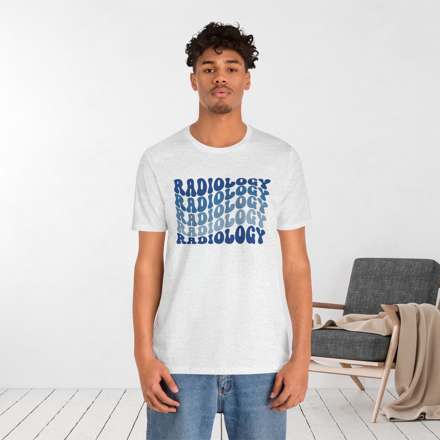 Groovy Blue Radiology Soft Cotton Tee