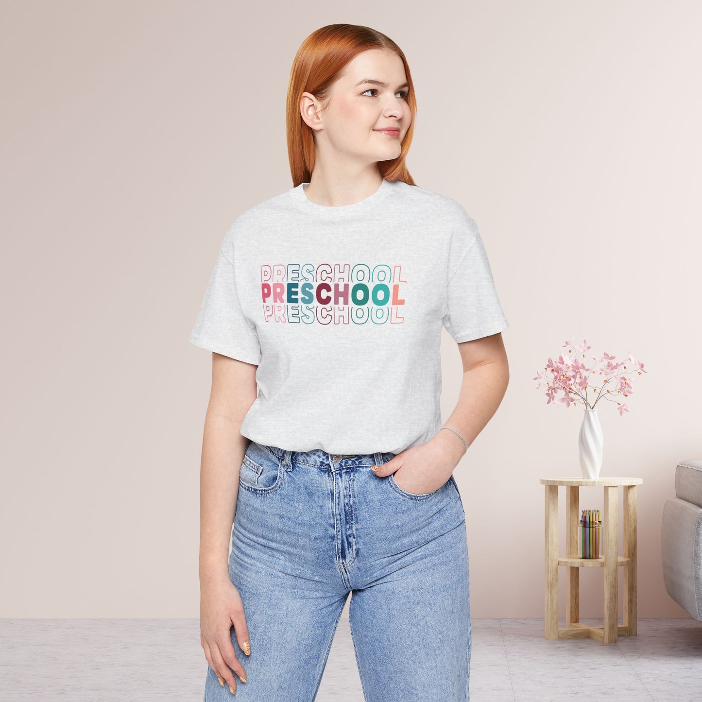 Unisex Preschool Teacher Soft Cotton Tee